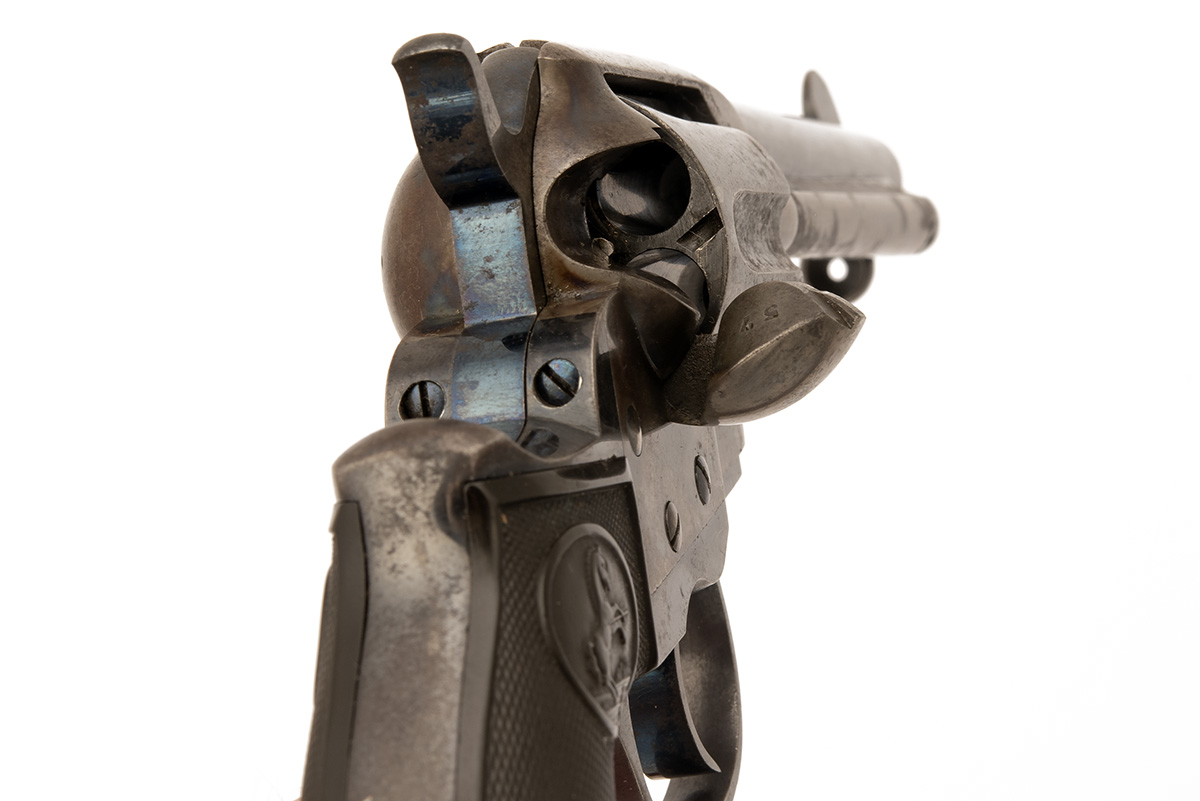 A .38 (LONG) COLT MODEL '1877 LIGHTNING' DOUBLE ACTION REVOLVER, serial no. 144369, for 1903, with - Image 4 of 5