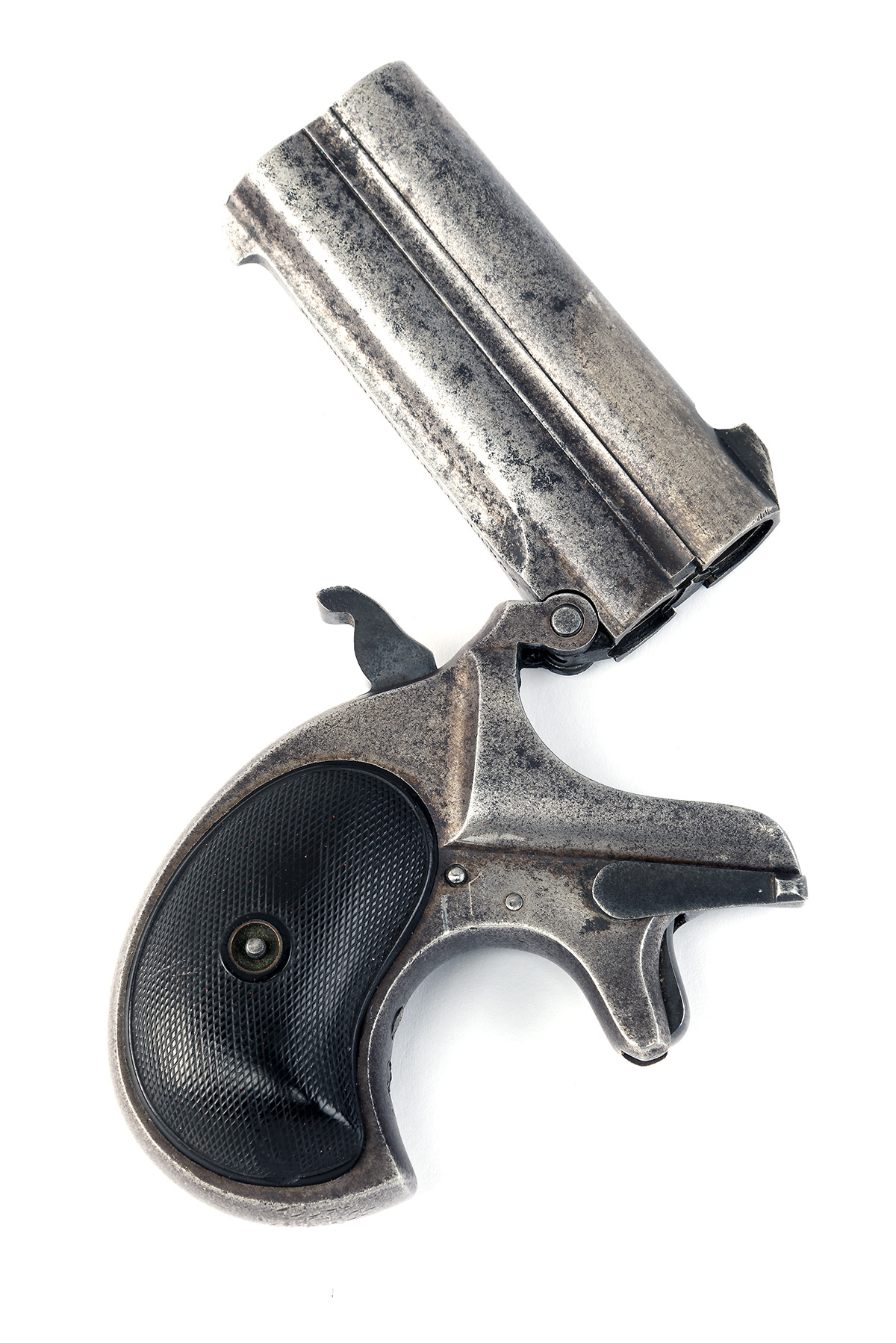 A CASED .41 (RIMFIRE ) REMINGTON OVER-UNDER DERRINGER VEST PISTOL, MODEL 'NO. 4', CIRCA 1915, serial - Image 4 of 4