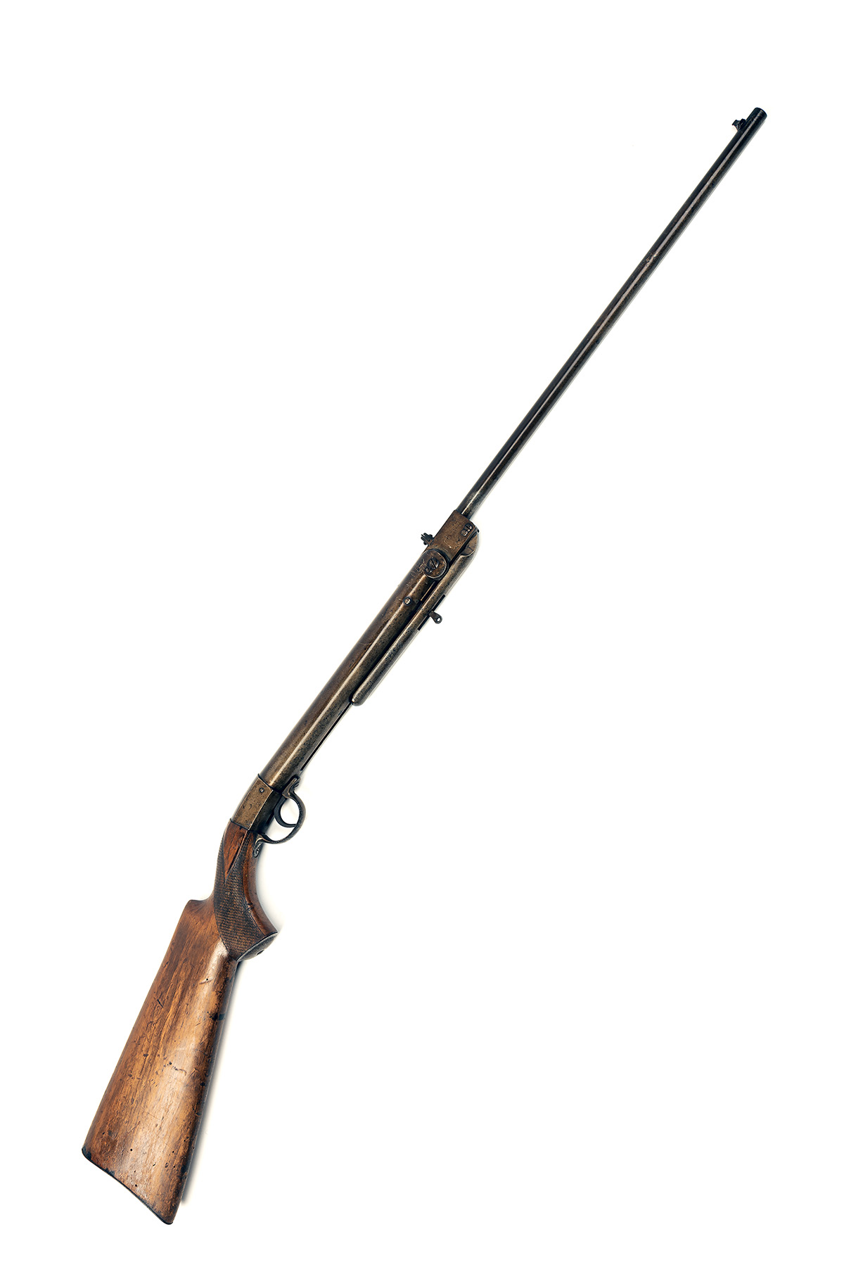 A RARE .177 LANGENHAN 'ORIGINAL V' BREAK-BARREL AIR-RIFLE, serial no. 132058, late variant circa - Image 9 of 9