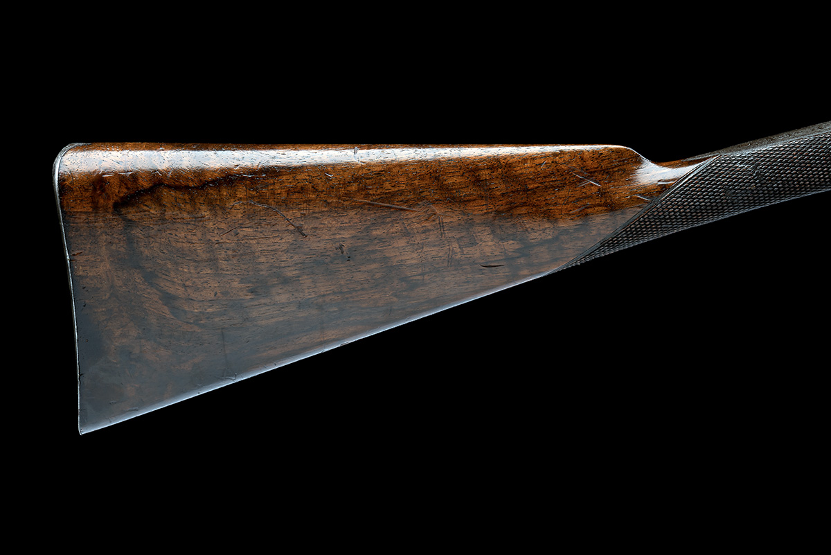 A 100-BORE NEEDLEFIRE SINGLE-SHOT SPORTING RIFLE OF RIGBY TYPE, SIGNED PARKER FIELD & SONS, serial - Image 7 of 9