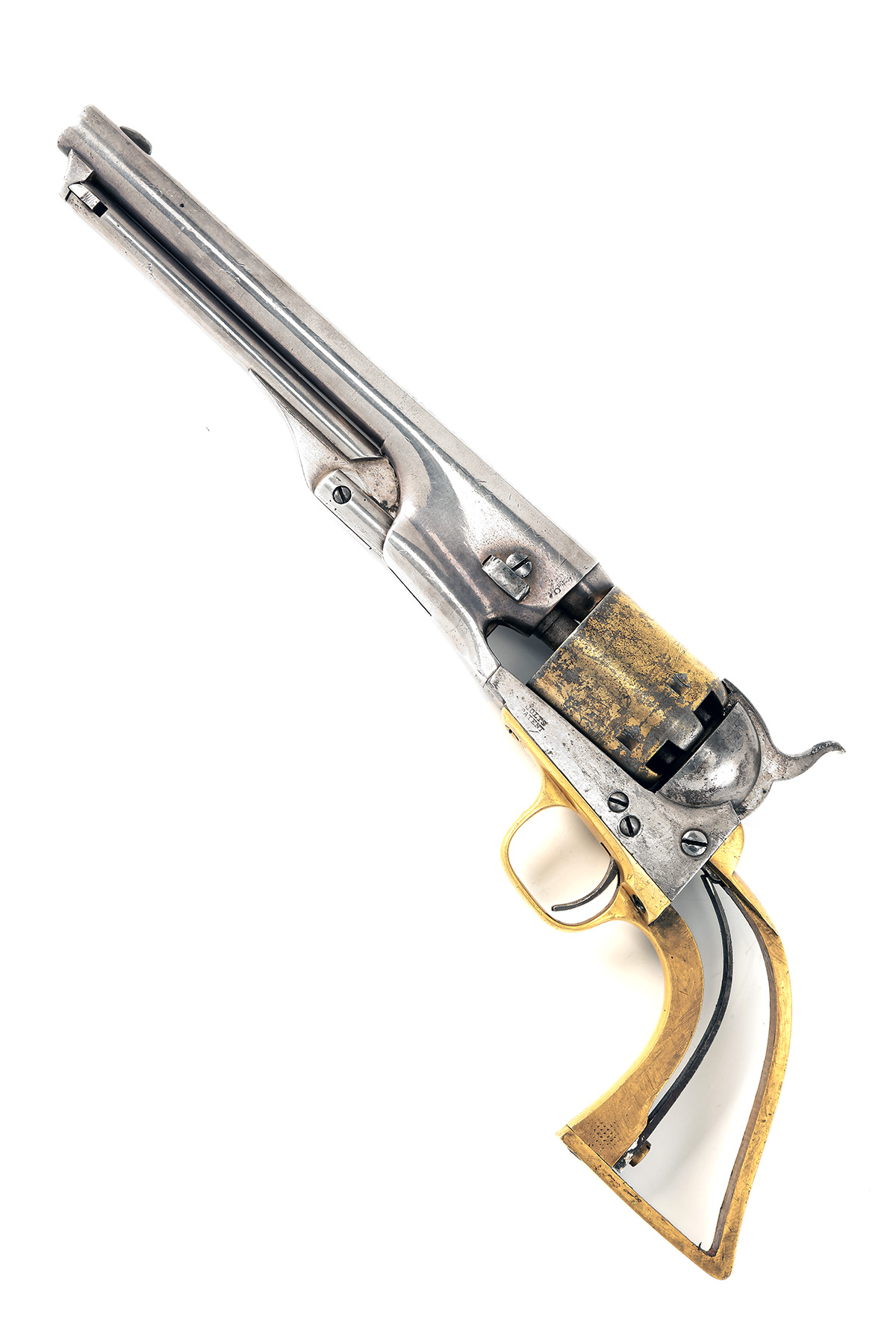 A DELUXE GOLD AND SILVER PLATED .36 COLT MODEL 1861 NAVY SINGLE ACTION PERCUSSION REVOLVER, CIRCA - Image 2 of 4