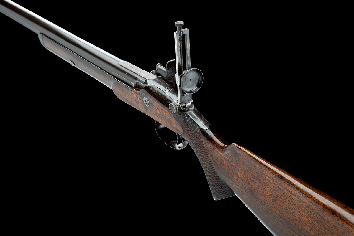 A .457 PERCUSSION METFORD-RIFLED MATCH RIFLE BY GEORGE GIBBS, BRISTOL, serial no. 1185, circa - Image 9 of 9