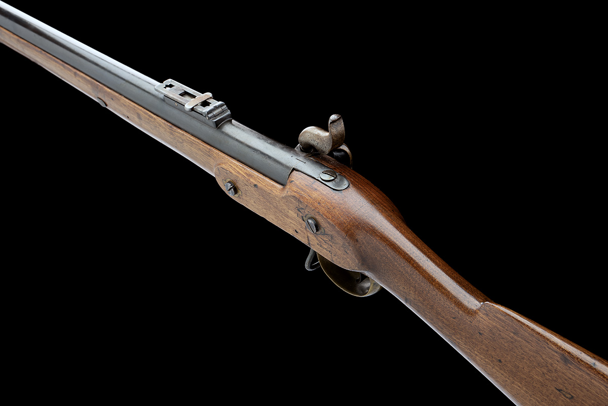 A RARE CRIMEAN WAR .704 PATTERN 1851 PERCUSSION RIFLE MUSKET MARKED TO THE 1ST BATTALION - Image 5 of 10