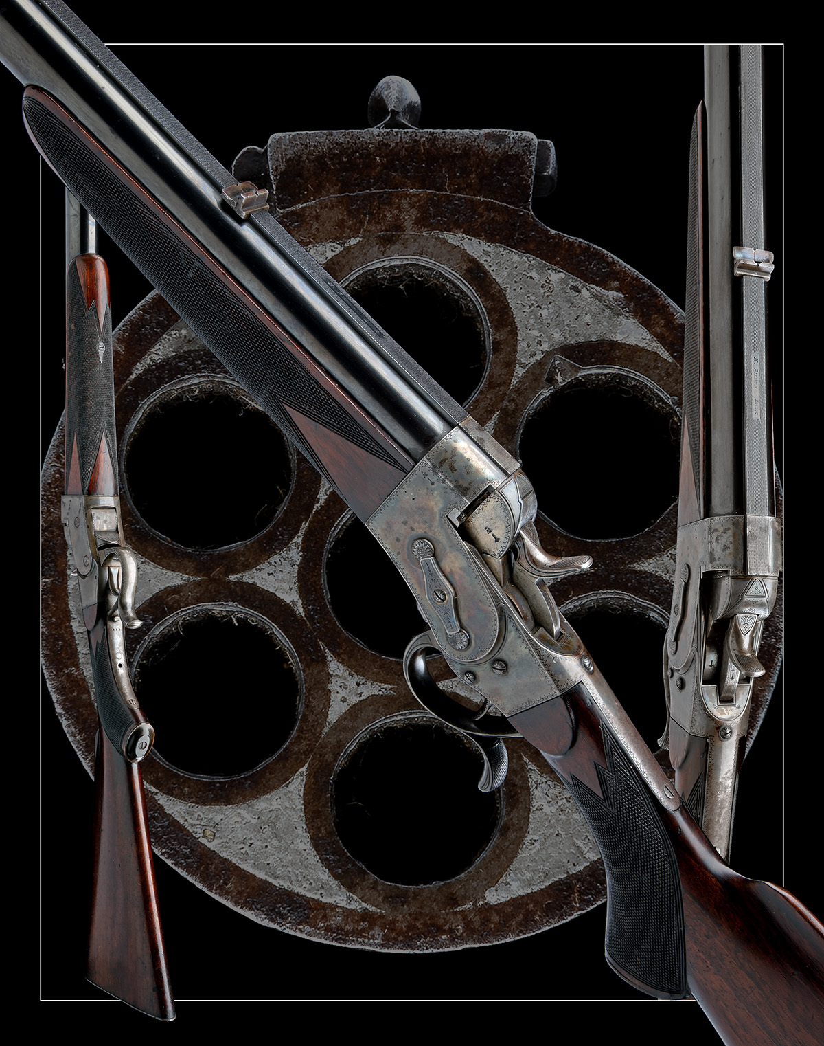 AN EXCEPTIONALLY RARE 7mm (RIMFIRE) SEVEN-SHOT ROLLING-BLOCK VOLLEY RIFLE SIGNED M. PIEPER, LIEGE, - Image 10 of 10