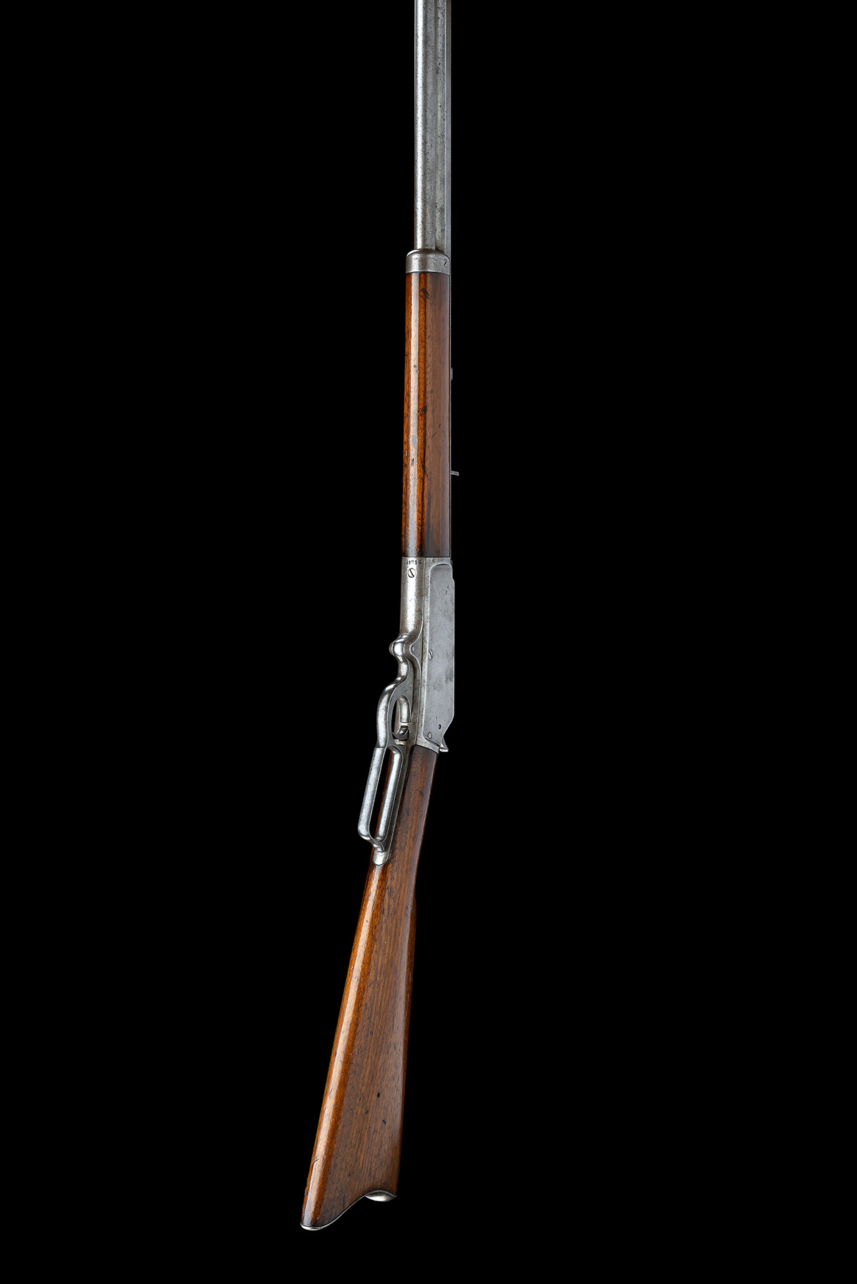 A .38-55 (WIN) MARLIN MODEL 1893 LEVER-ACTION SPORTING RIFLE, serial no. 348714, circa 1900, with - Image 8 of 8