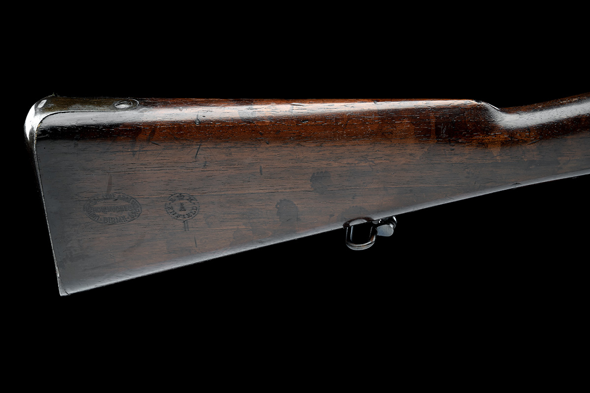 A GOOD .451 ENFIELD / WHITWORTH PATTERN 1863 THREE BAND PERCUSSION TRIALS RIFLE, no visible serial - Image 5 of 9