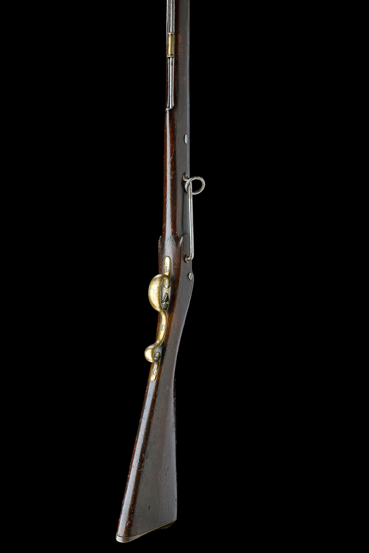 AN EXCEPTIONALLY RARE AND GOOD .73 FIRST PATTERN PERCUSSION VICTORIA CARBINE, CIRCA 1838, serial no. - Image 8 of 10