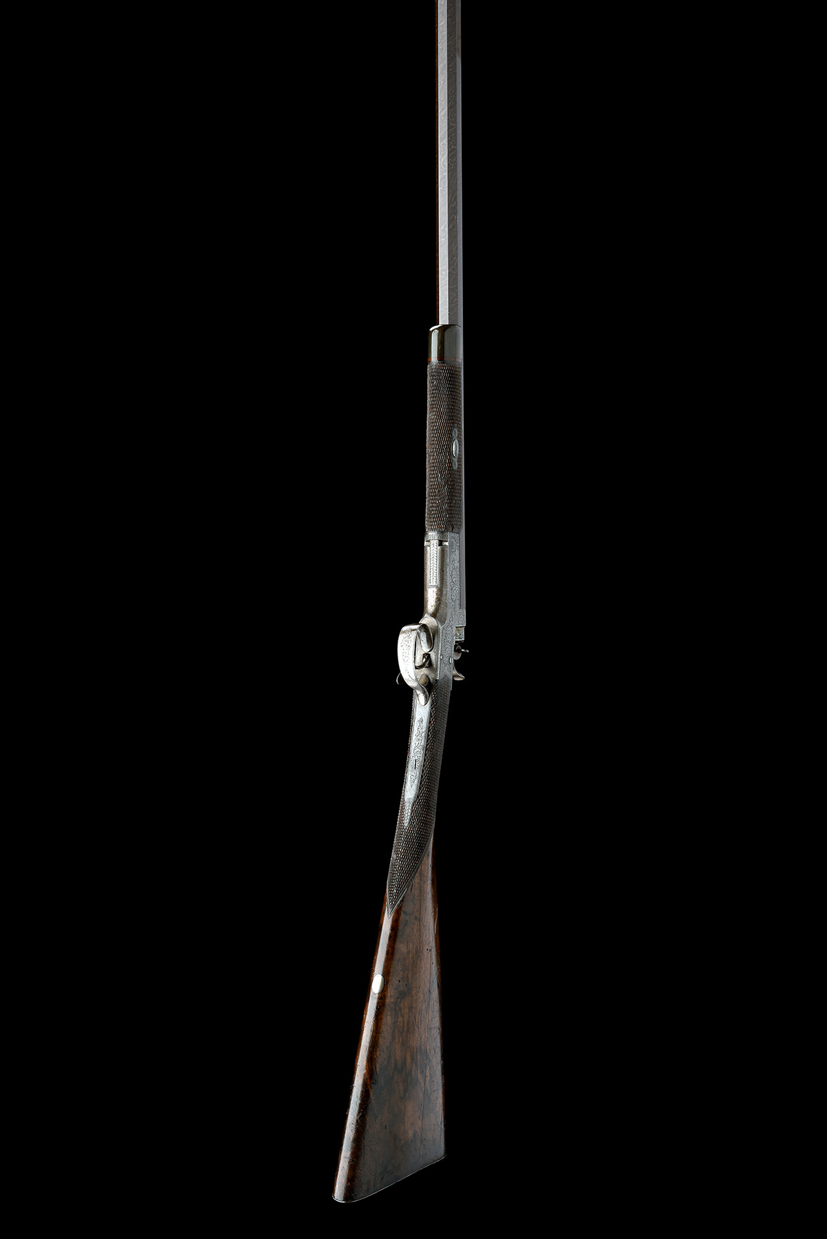 A 100-BORE NEEDLEFIRE SINGLE-SHOT SPORTING RIFLE OF RIGBY TYPE, SIGNED PARKER FIELD & SONS, serial - Image 8 of 9