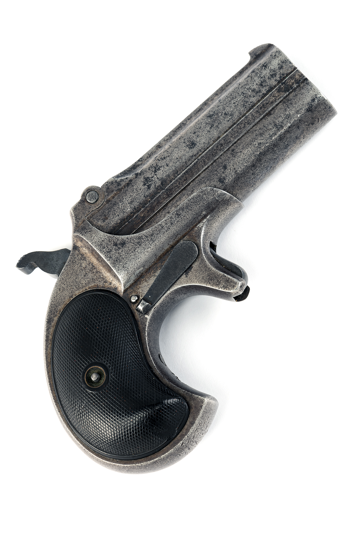 A CASED .41 (RIMFIRE ) REMINGTON OVER-UNDER DERRINGER VEST PISTOL, MODEL 'NO. 4', CIRCA 1915, serial - Image 2 of 4