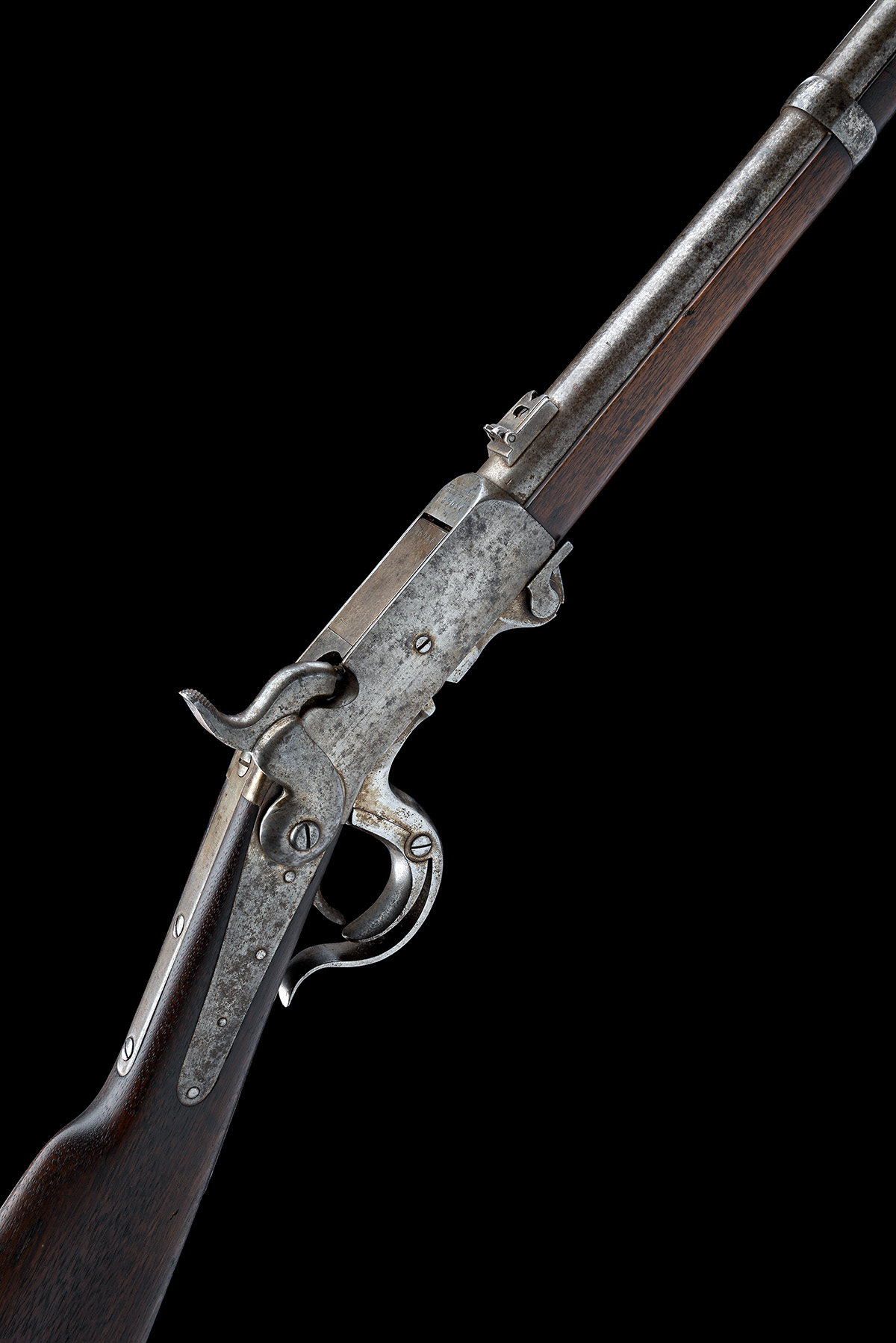 A .54 5TH MODEL BURNSIDE CAPPING BREECH LOADING CARBINE OF THE AMERICAN CIVIL WAR, CIRCA 1864,