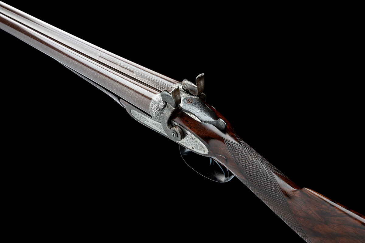 WESTLEY RICHARDS A 16-BORE 1871 PATENT SNAP-ACTION TOPLEVER BAR-IN-WOOD HAMMERGUN, serial no. 12799, - Image 5 of 8