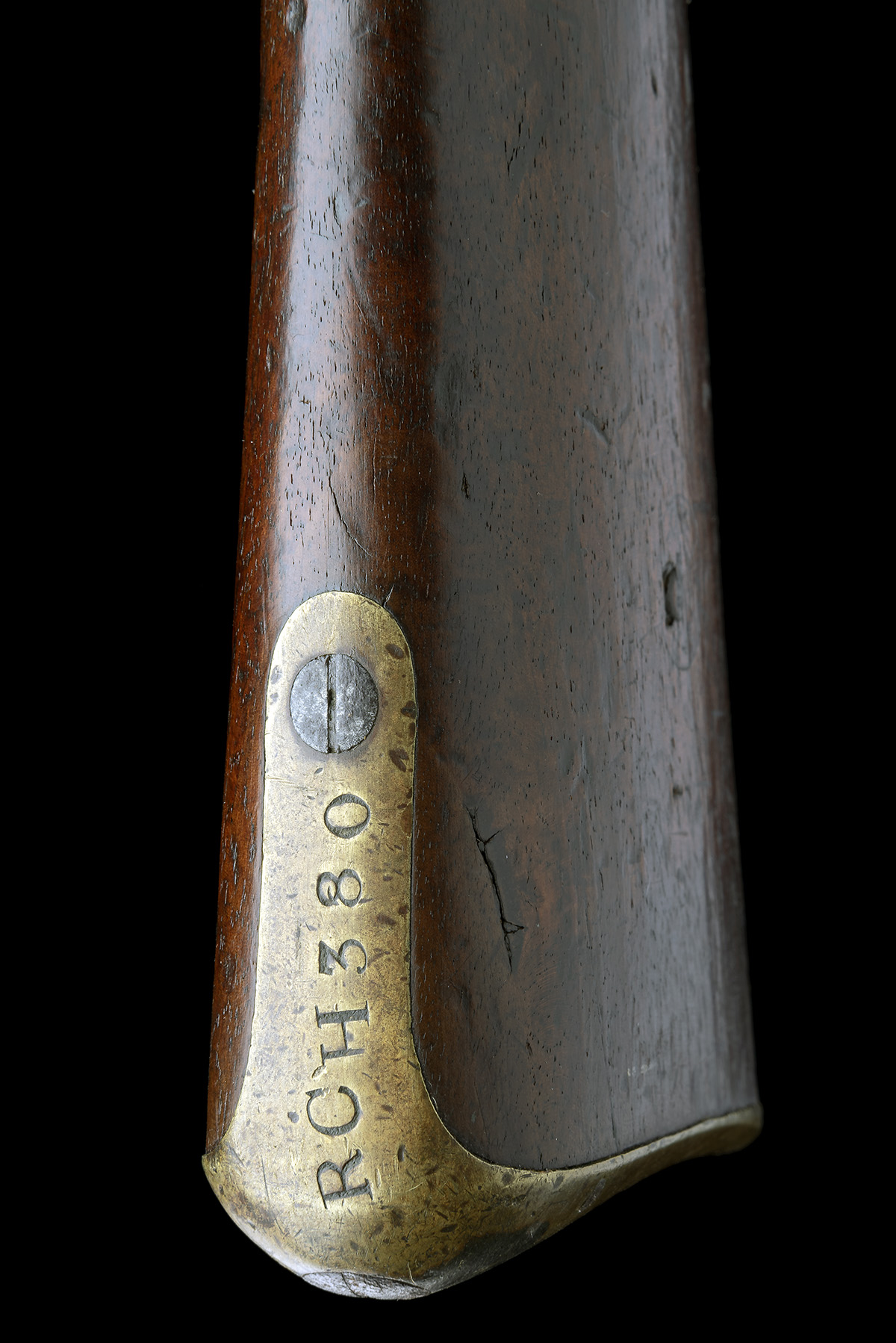 A .66 PATTERN 1847 PERCUSSION PAGET CAVALRY CARBINE MARKED 'R.C.H. 380', CIRCA 1848, with 16in. - Image 10 of 11