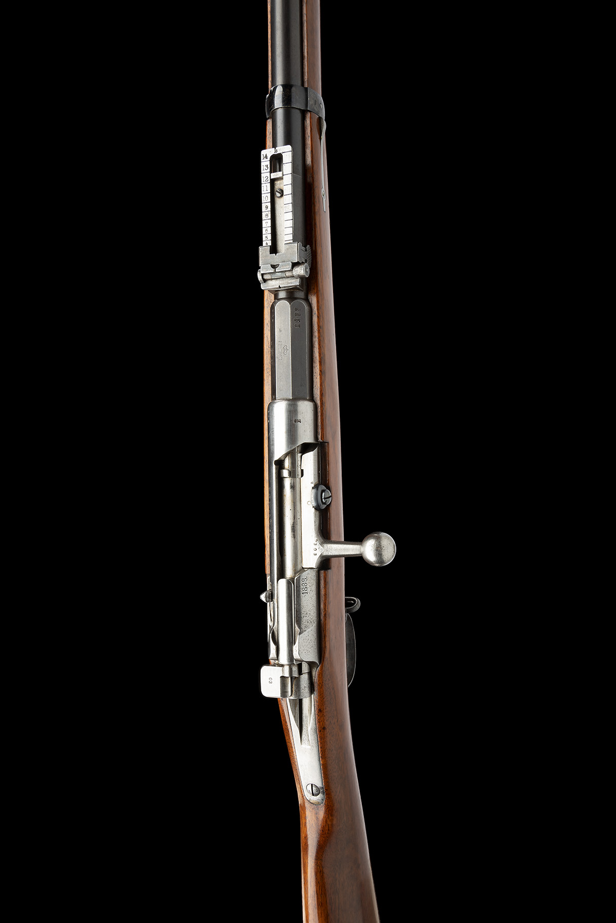 A GOOD .43 (11.15 X 60mm) MAUSER MODEL 1871/84 BOLT ACTION RIFLE MADE AT SPANDAU IN 1888, serial no. - Image 4 of 10