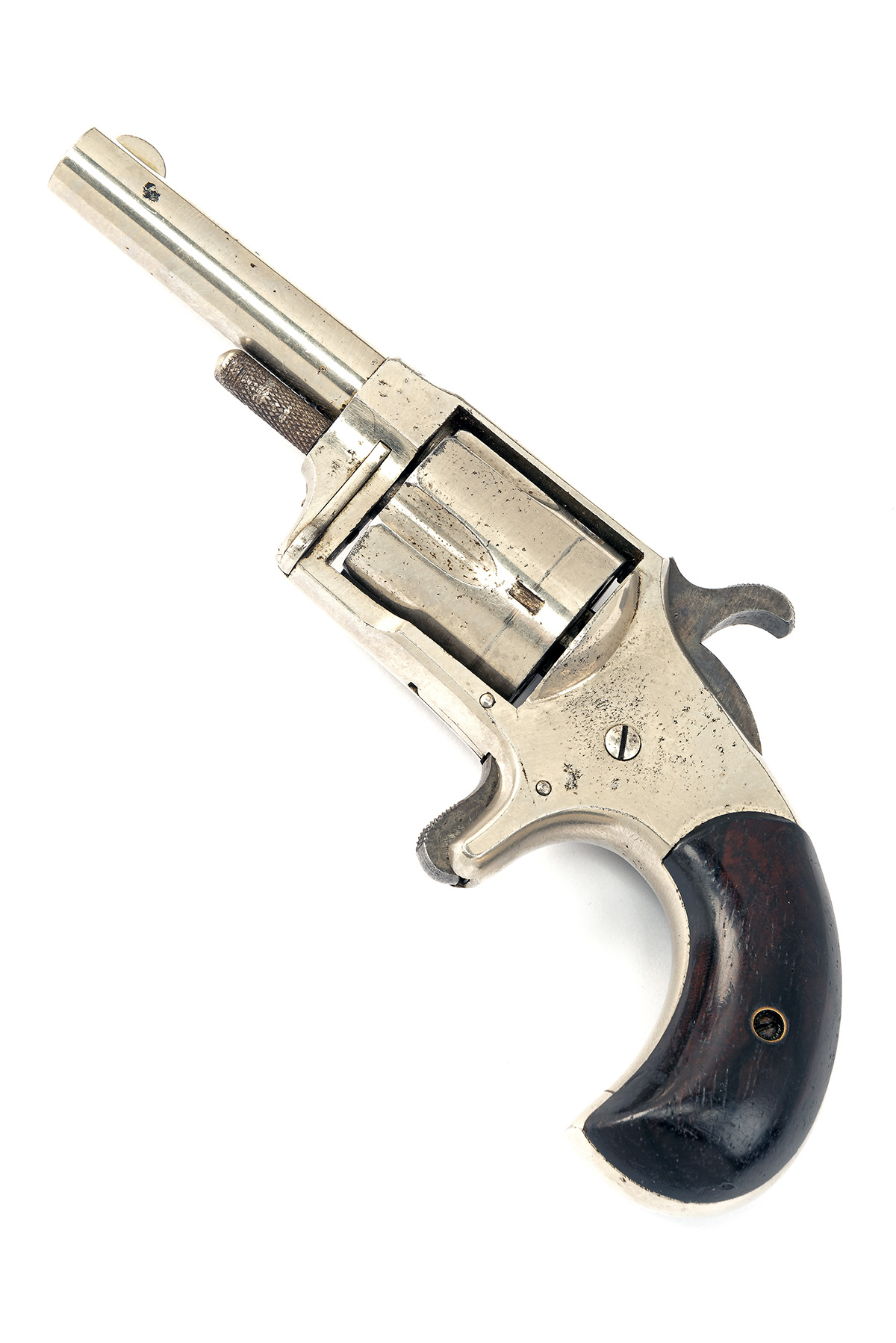 A GOOD CASED .32 (RIMFIRE) HOPKINS & ALLEN SINGLE ACTION RANGER NO. 2 POCKET REVOLVER CIRCA 1880, - Image 3 of 4