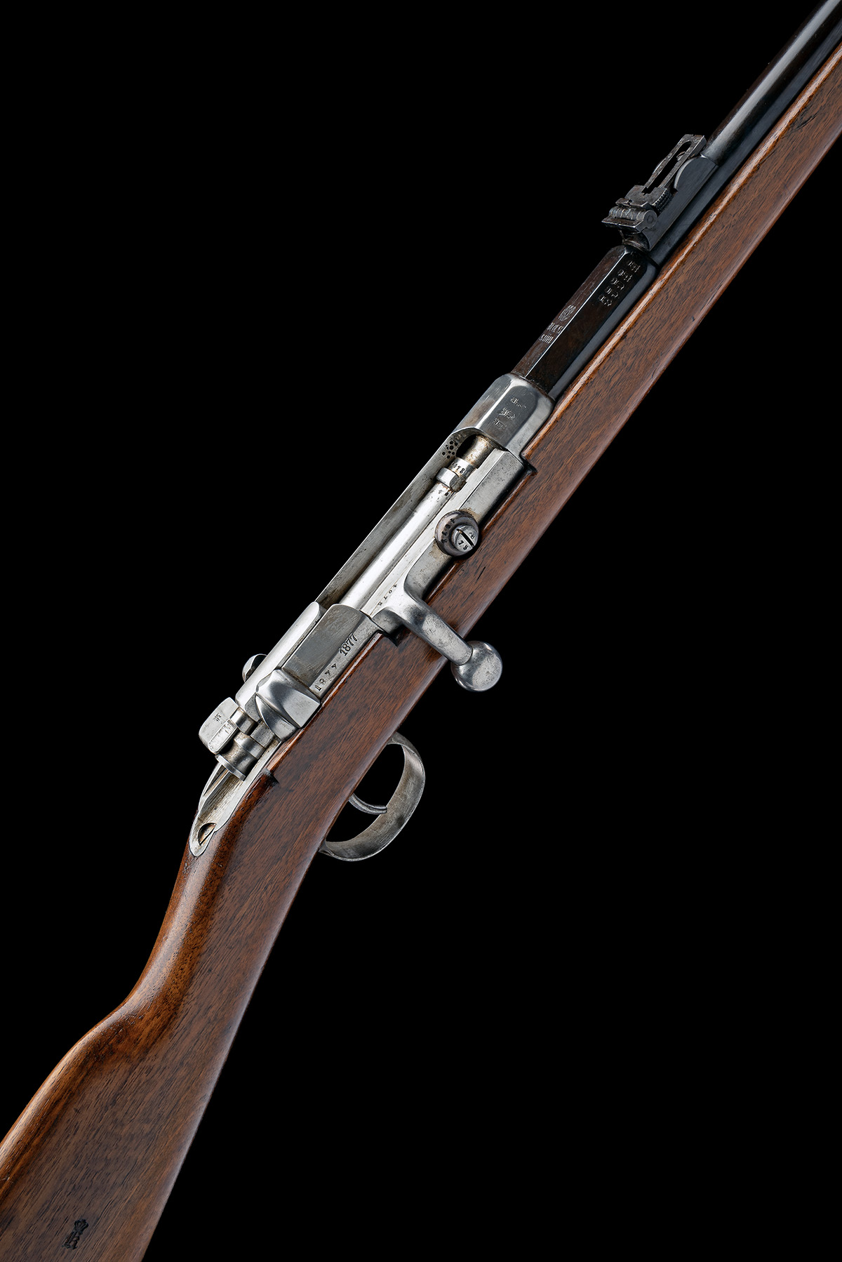 A SCARCE 8x48 (SAUER) CONVERSION OF A MAUSER M71 CARBINE, serial no. 4078, altered by the