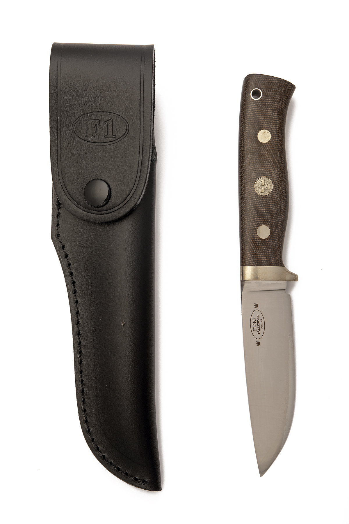 A SCARCE CASED FALLKNIVEN LIMITED EDITION F1/3G KNIFE, serial no. 438, of 1000 produced to celebrate