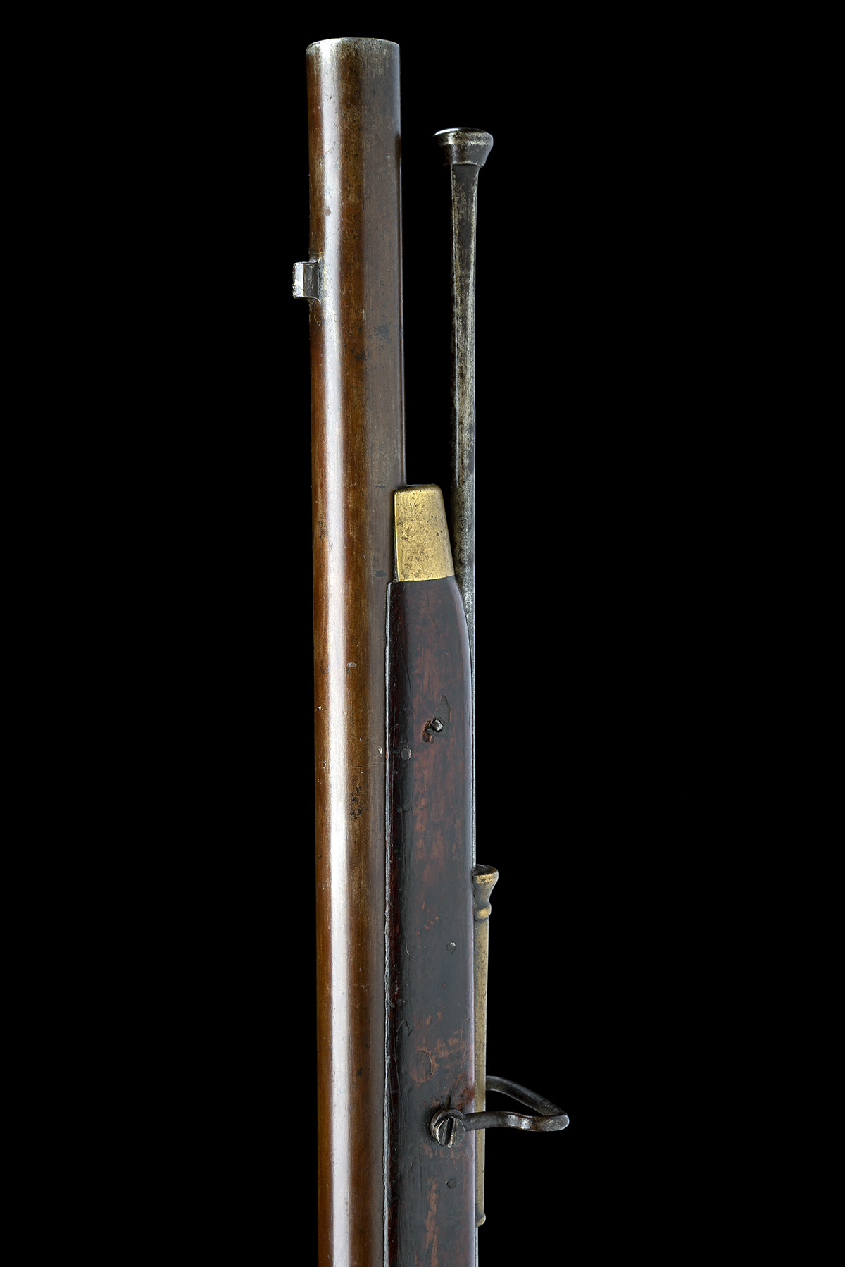 A .75 EAST INDIA COMPANY BROWN BESS TYPE FLINTLOCK MUSKET FROM JAIPUR ARMOURY, CIRCA 1808, serial - Image 9 of 9