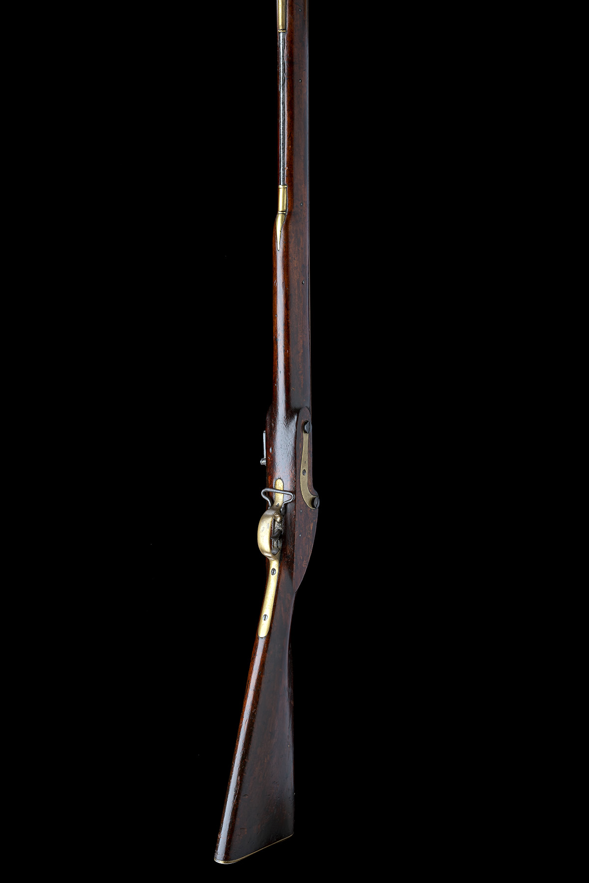 A .75 EAST INDIA COMPANY BROWN BESS TYPE FLINTLOCK MUSKET FROM JAIPUR ARMOURY, CIRCA 1808, serial - Image 8 of 9