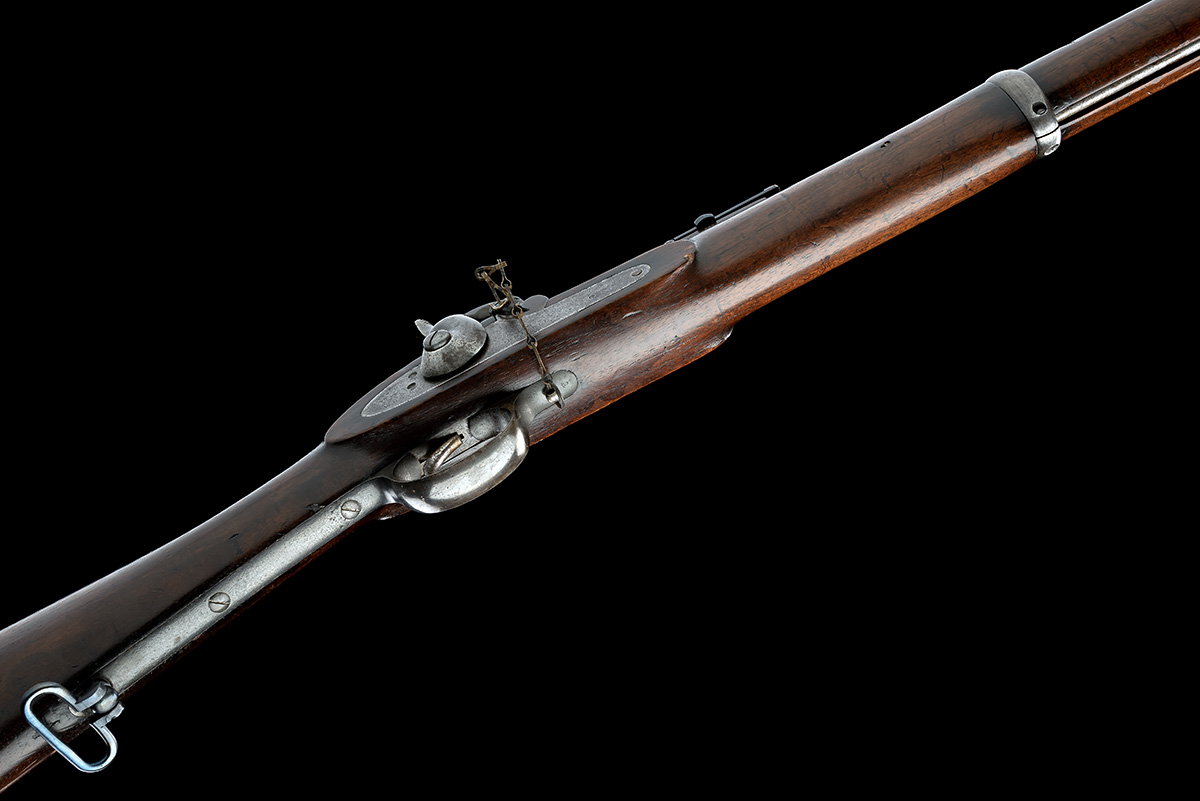A GOOD .451 ENFIELD / WHITWORTH PATTERN 1863 THREE BAND PERCUSSION TRIALS RIFLE, no visible serial - Image 3 of 9
