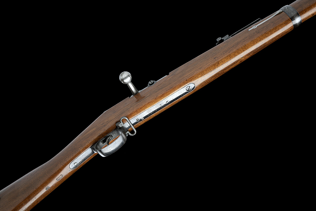 A GOOD .43 (11.15 X 60mm) MAUSER MODEL 1871/84 BOLT ACTION RIFLE MADE AT SPANDAU IN 1888, serial no. - Image 3 of 10