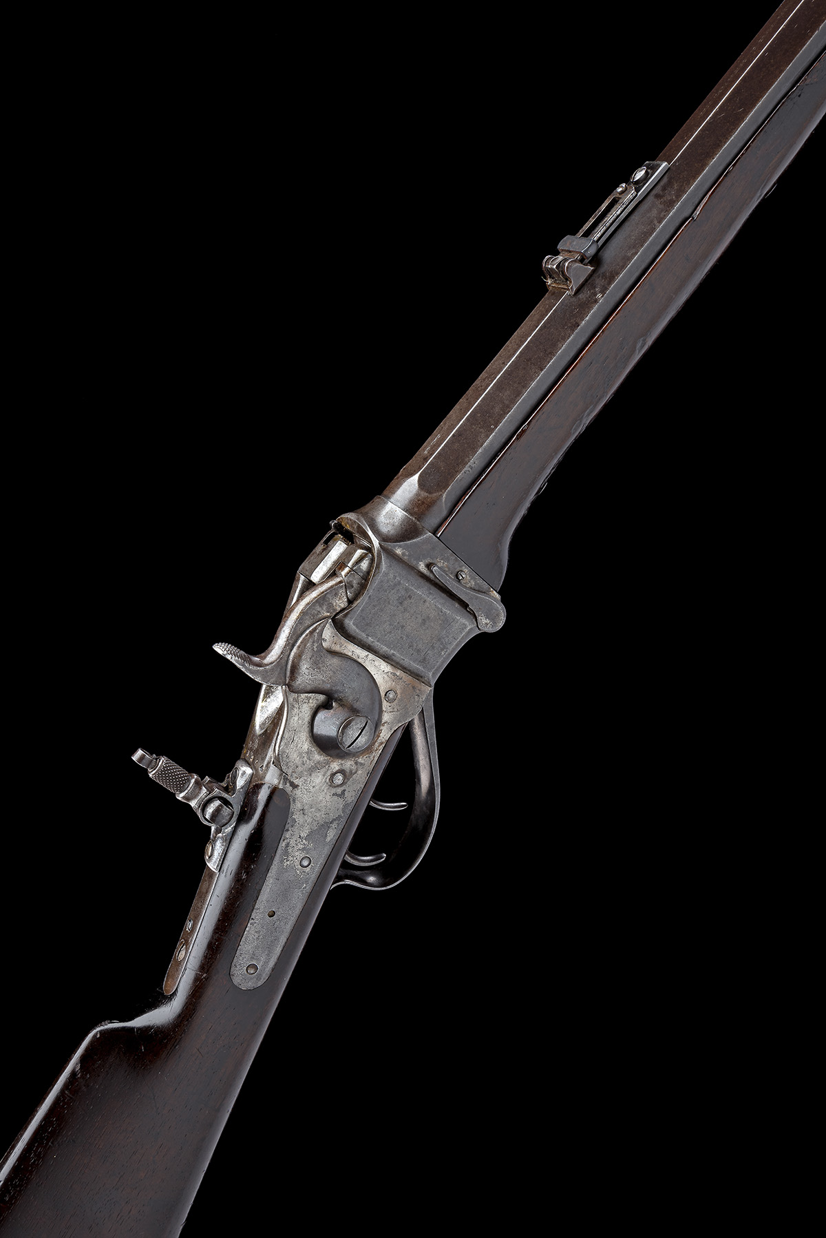 A .45-70 (GOVT) SHARPS MODEL 1874 SPORTING RIFLE, serial no. 161874, circa 1878, with octagonal