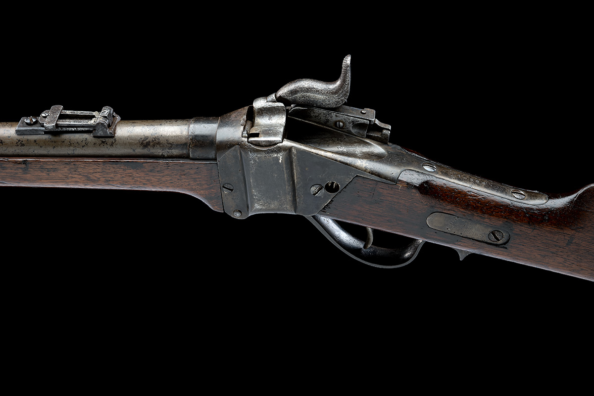 A .50-70 SHARPS NEW MODEL 1863 / 1867 METALLIC CARTRIDGE CONVERSION CARBINE OF THE INDIAN WARS, - Image 4 of 8