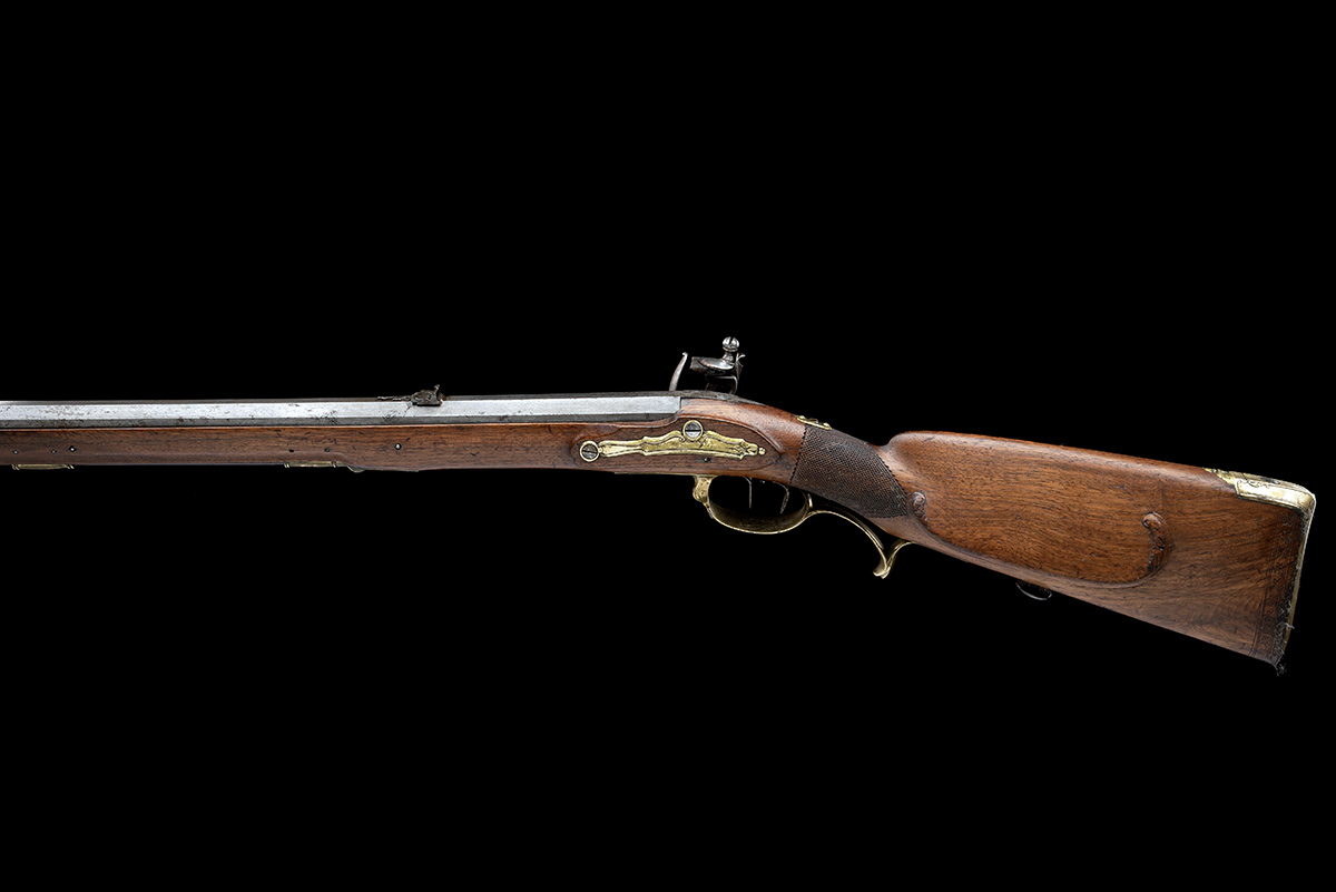 A 25-BORE FLINTLOCK SPORTING RIFLE SIGNED JACOB HEYM, SUHL, CIRCA 1755, no visible serial number, - Image 2 of 9