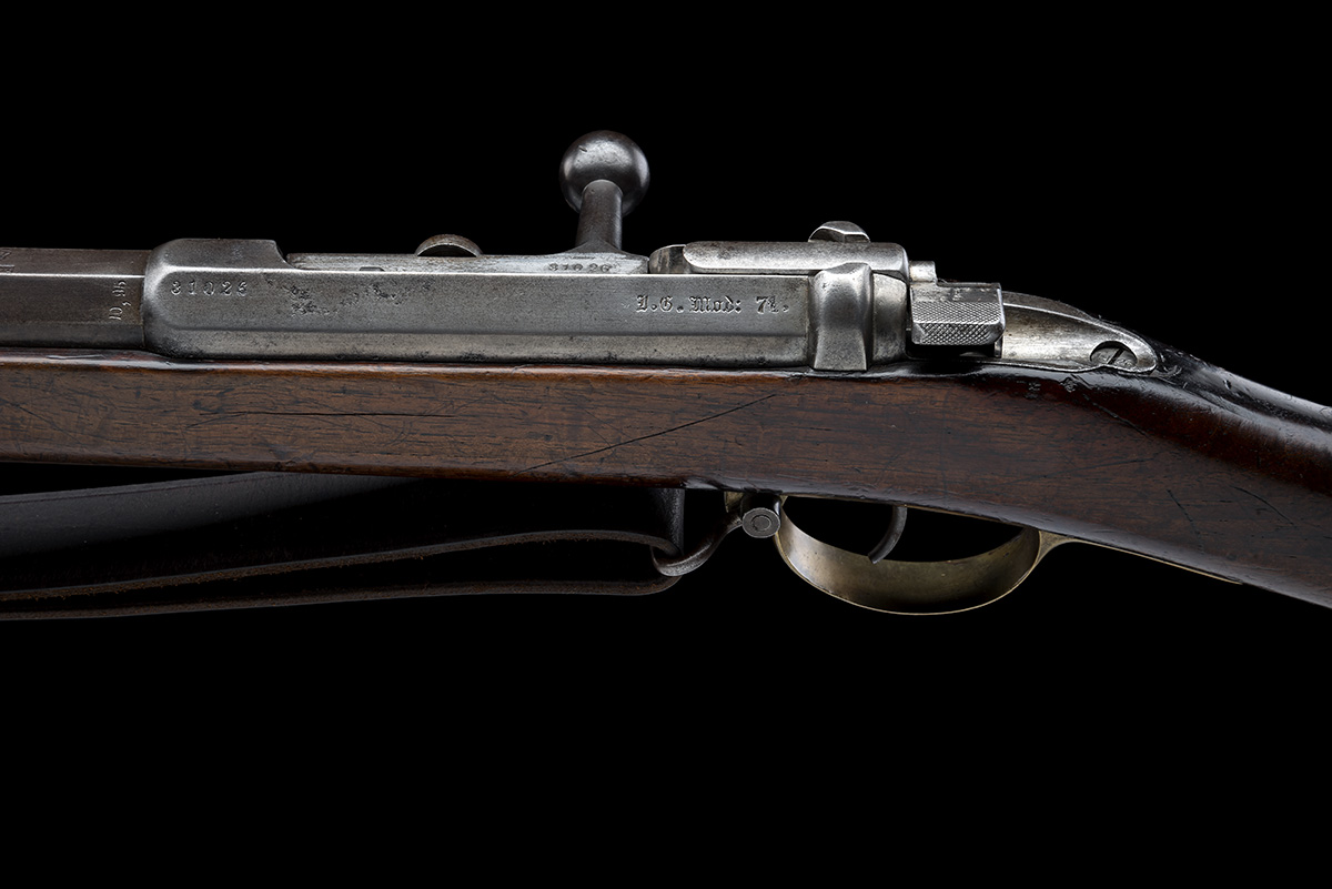 A GERMAN .43 (11.15 X 60mm) MAUSER MODEL 1871 BOLT ACTION SINGLE SHOT INFANTRY RIFLE, MADE AT AMBERG - Image 5 of 9