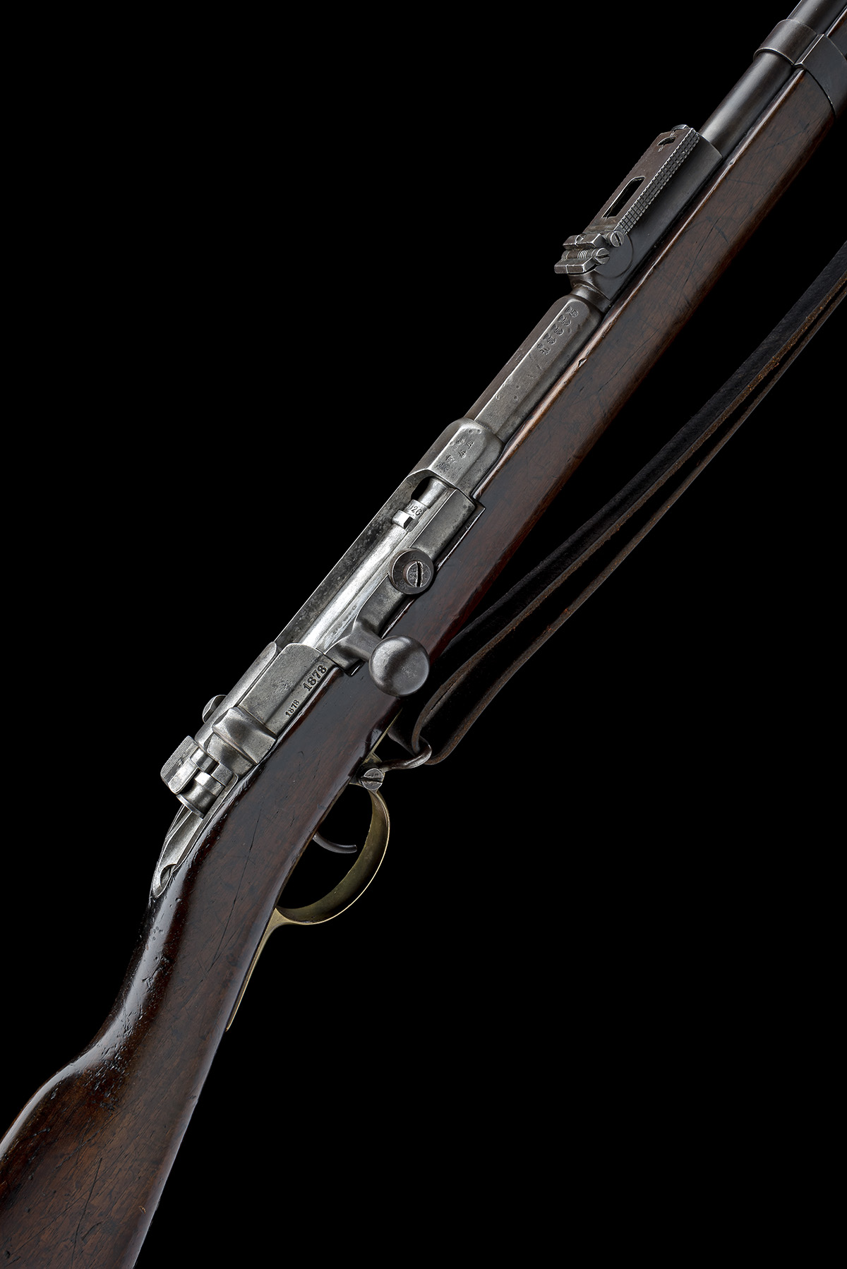 A GERMAN .43 (11.15 X 60mm) MAUSER MODEL 1871 BOLT ACTION SINGLE SHOT INFANTRY RIFLE, MADE AT AMBERG