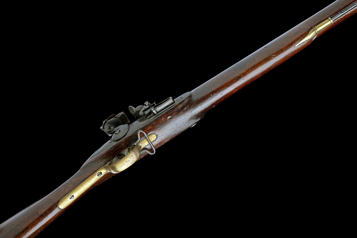 A .75 EAST INDIA COMPANY BROWN BESS TYPE FLINTLOCK MUSKET FROM JAIPUR ARMOURY, CIRCA 1808, serial - Image 3 of 9