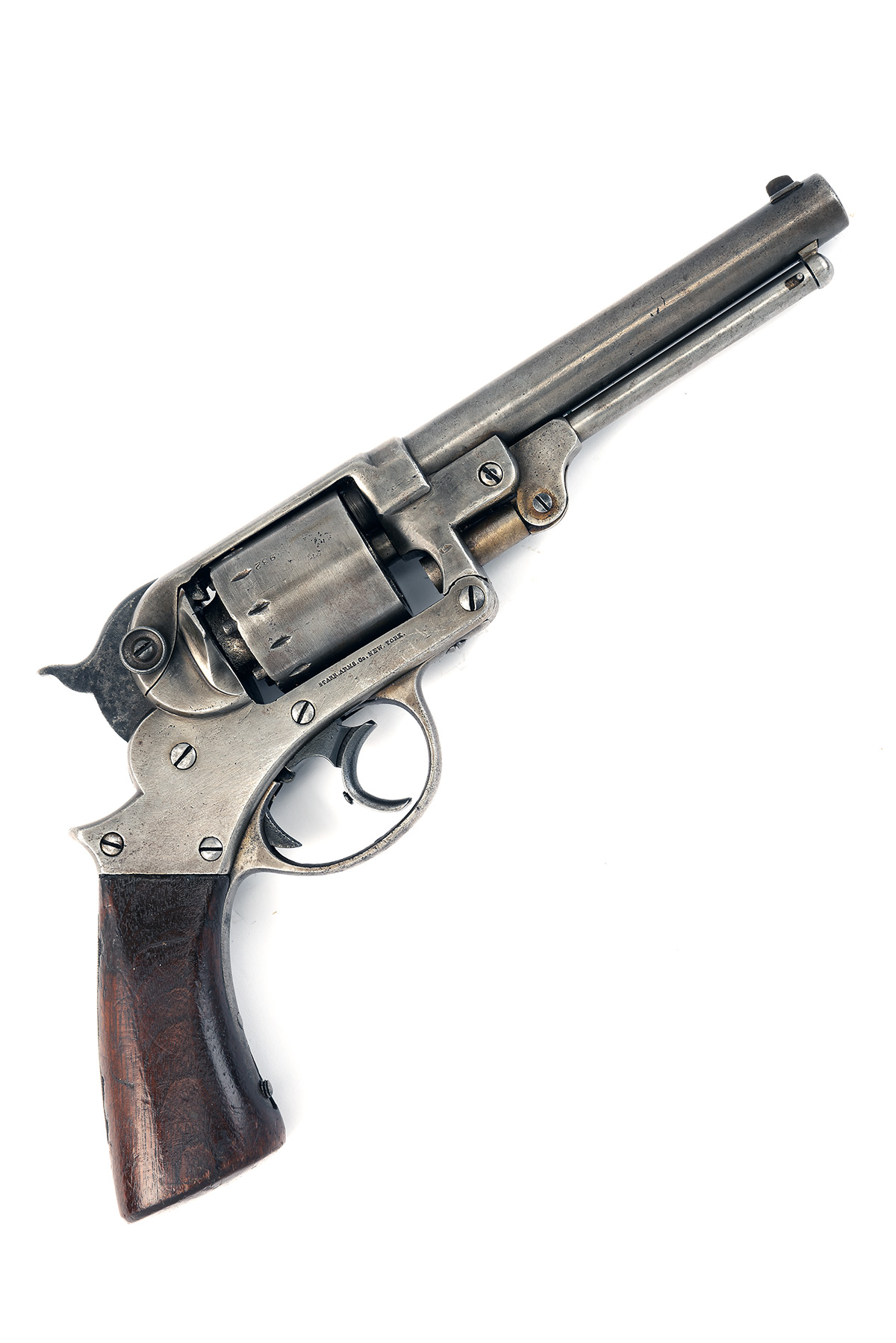 A .44 STARR MODEL 1858 DOUBLE ACTION PERCUSSION REVOLVER OF THE AMERICAN CIVIL WAR, CIRCA 1860,