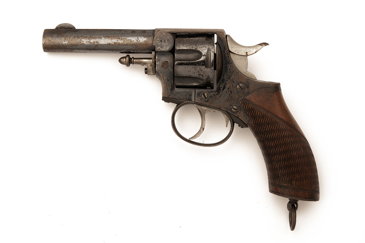 A .450 WEBLEY SIX-SHOT DOUBLE ACTION REVOLVER, MODEL 'R.I.C. No.1 NEW MODEL', RETAILED BY W.W. - Image 4 of 6