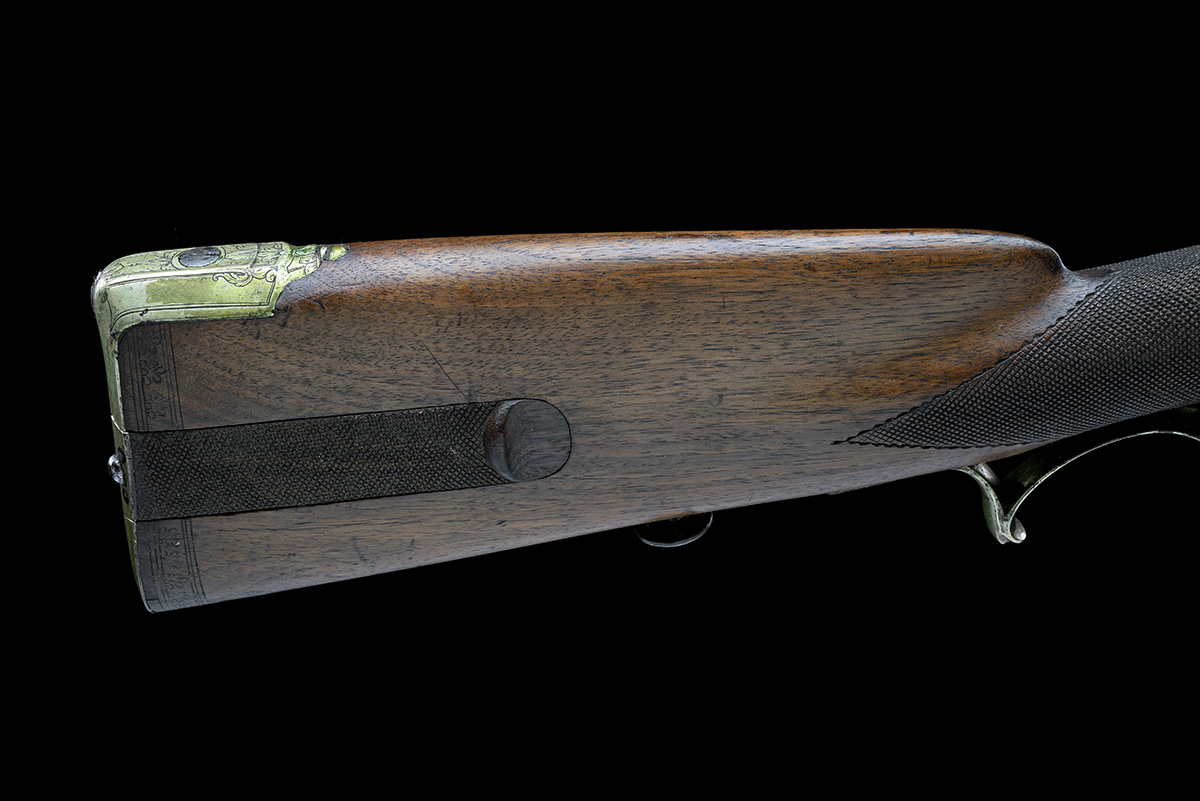 A 25-BORE FLINTLOCK SPORTING RIFLE SIGNED JACOB HEYM, SUHL, CIRCA 1755, no visible serial number, - Image 5 of 9