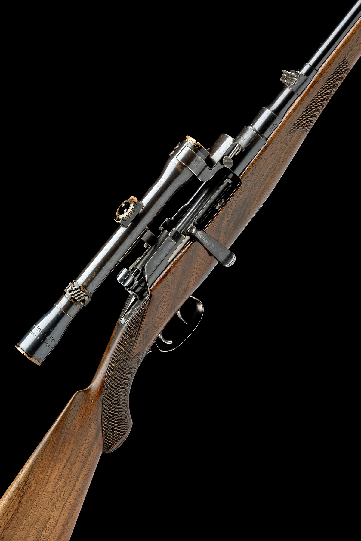 AN 8X56 M/S 'MODEL 1908' BOLT-MAGAZINE STUTZEN SPORTING RIFLE BY STEYR, serial no. 11884, for