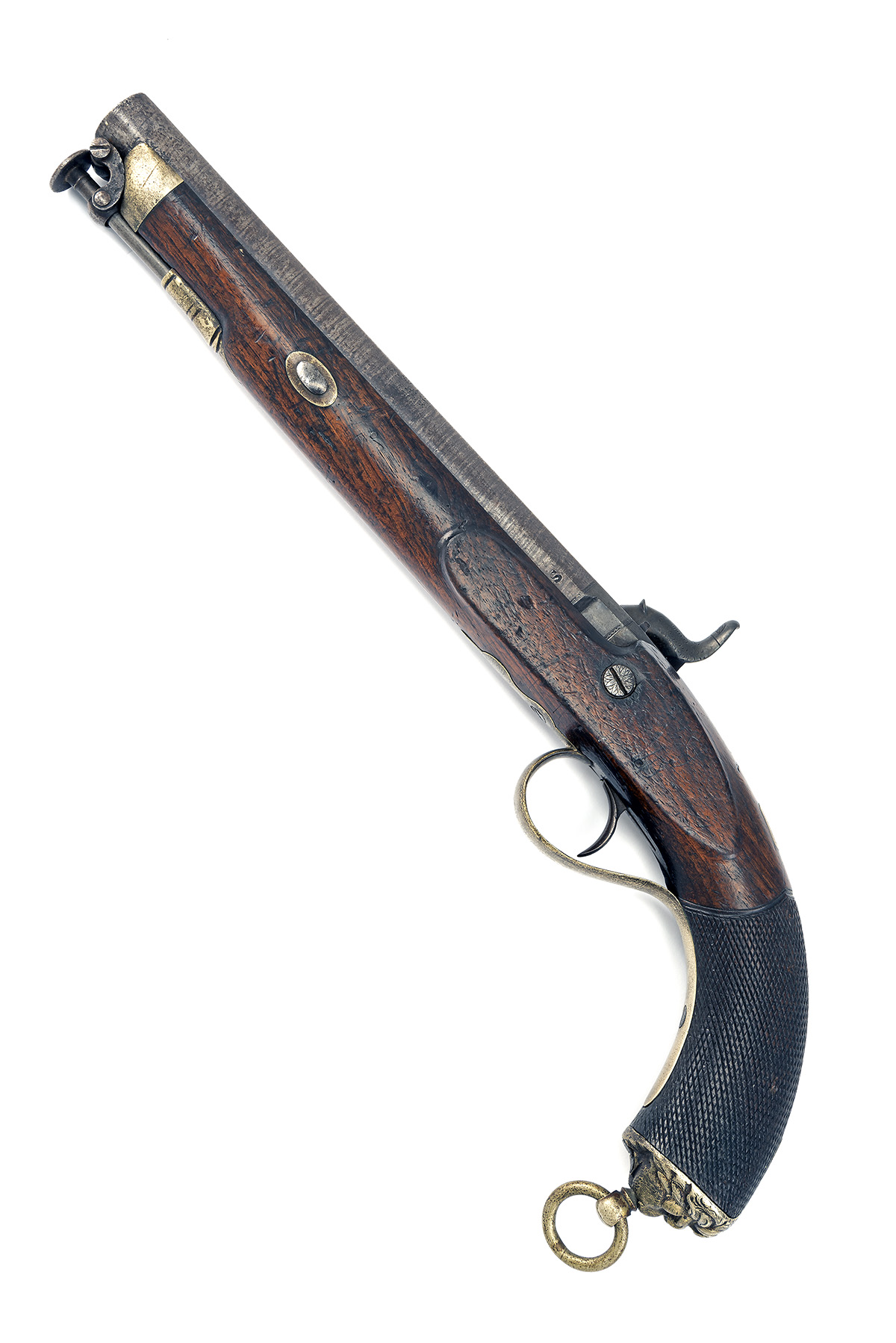 A RARE .65 NATIVE OFFICER'S PERCUSSION PISTOL OF THE POONAH IRREGULAR HORSE BY GARDEN & SON, CIRCA - Image 2 of 4
