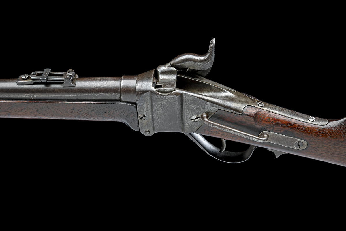 A .52-70 SHARPS NEW MODEL 1863 / 1867 METALLIC CARTRIDGE CONVERSION CARBINE OF THE INDIAN WARS, - Image 5 of 9