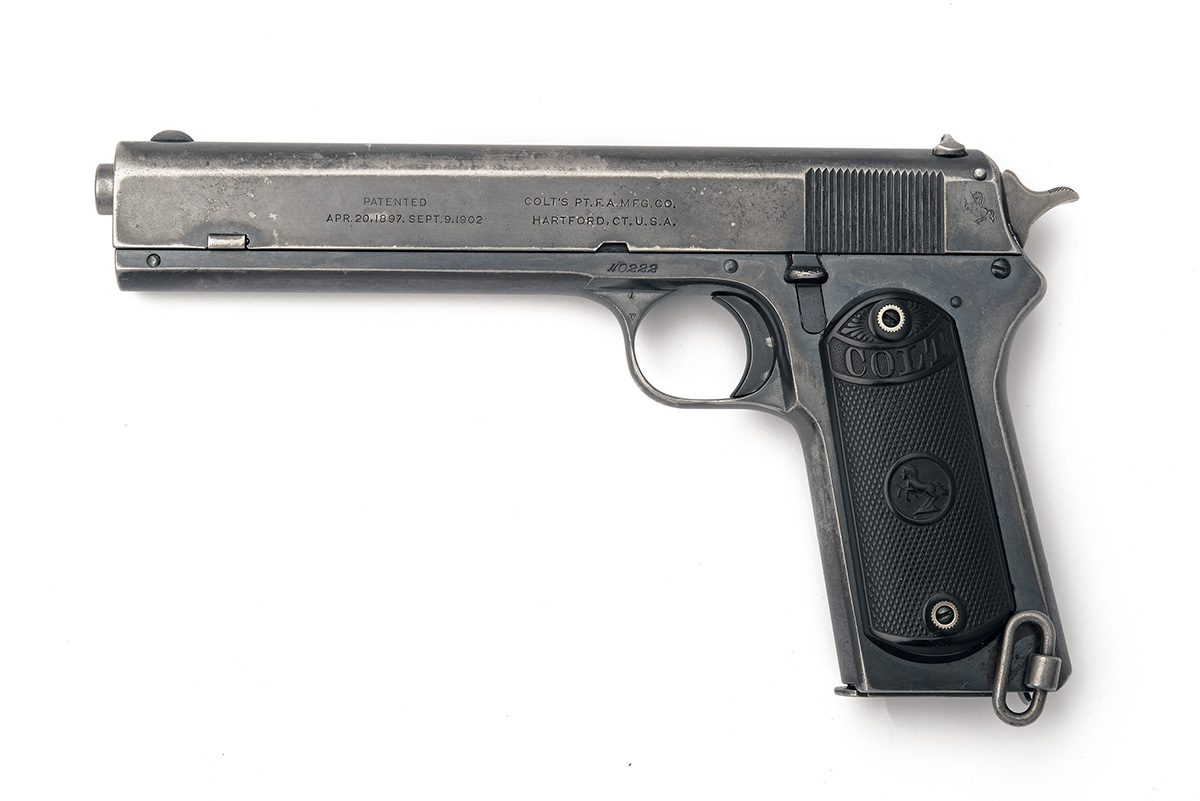 A .38 (RIMLESS SMOKELESS) COLT MODEL '1902 MILITARY' SEMI-AUTOMATIC PISTOL, serial no. 40222, for - Image 2 of 5