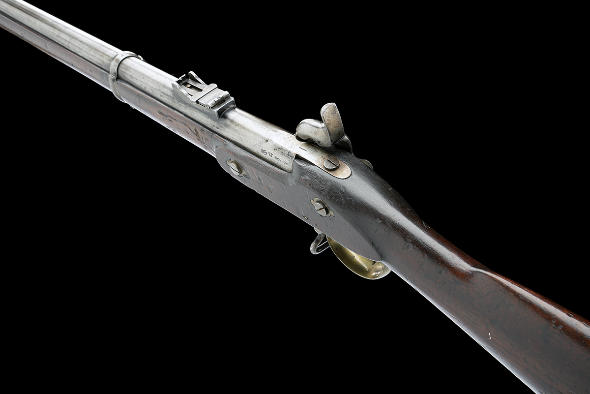 A EXCEPTIONALLY RARE .577 LANCASTER OVAL BORE 3-BAND GOVERNMENT TRIALS RIFLE , EX-ENFIELD PATTERN - Image 8 of 10