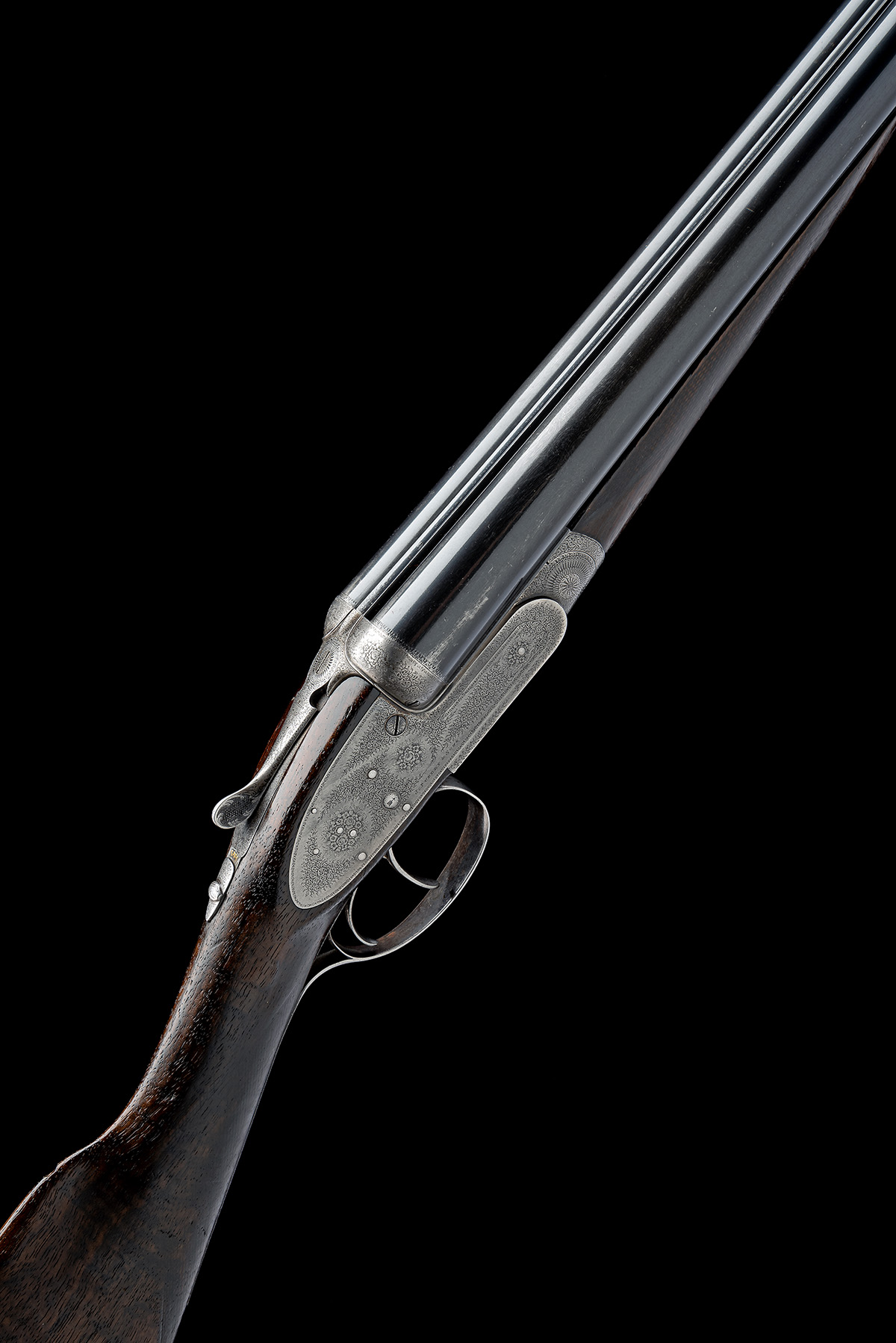 J. PURDEY & SONS A 12-BORE SELF-OPENING SIDELOCK EJECTOR, serial no. 13411, for 1889, 30in. black