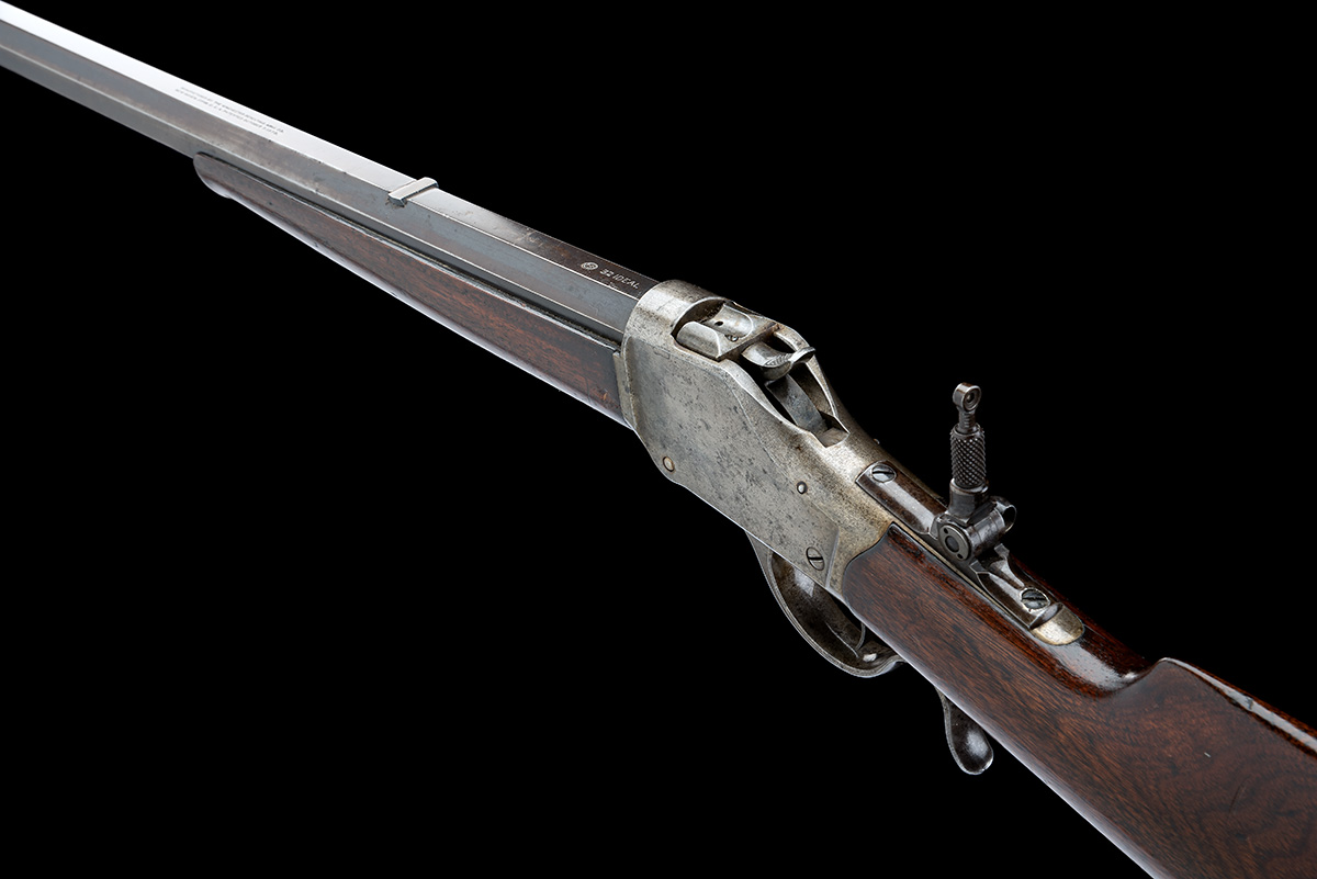 A RARE .32 (IDEAL) WINCHESTER MODEL 1885 'HIGH-WALL' SPECIAL ORDER RIFLE, serial no. 103360, for - Image 8 of 9