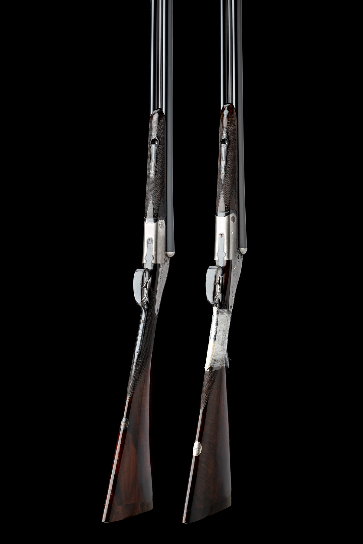 HOLLAND & HOLLAND A COMPOSED PAIR OF 12-BORE 'NO.3 GRADE' BACK-ACTION SIDELOCK EJECTORS, serial - Image 6 of 11