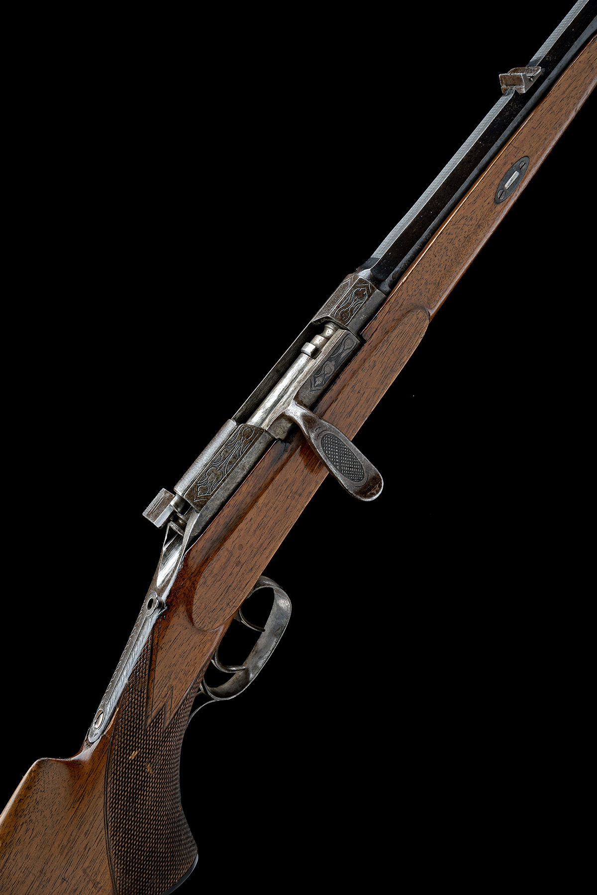 A CONTINENTAL 8.15x46R SINGLE-SHOT BOLT-ACTION SPORTING RIFLE, UNSIGNED, serial no. 3780, of