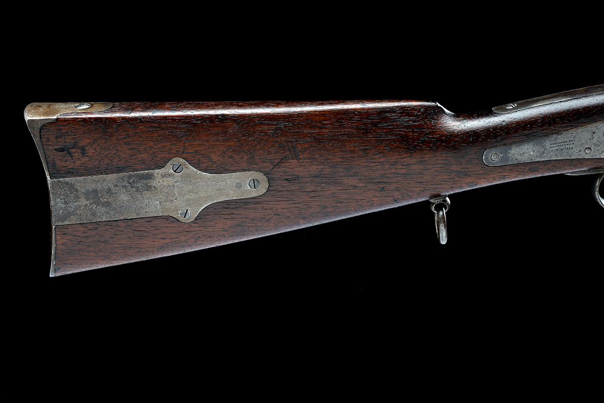 A .55 BRITISH CONTRACT GREENE'S PATENT CAPPING BREECH-LOADING CARBINE, serial no. 428, circa 1856, - Image 7 of 8