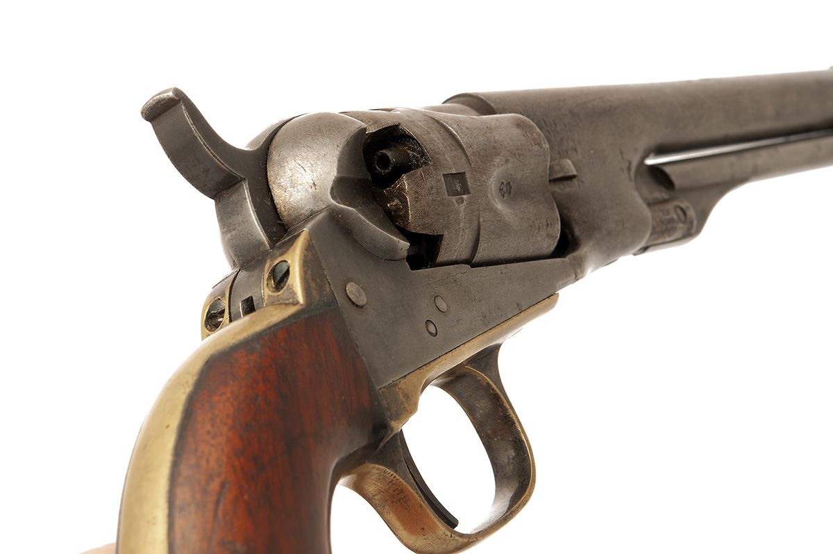 A .36 COLT 1862 POLICE PERCUSSION REVOLVER, serial no. 20527, for 1863, with round 6 1/2in. - Image 3 of 6