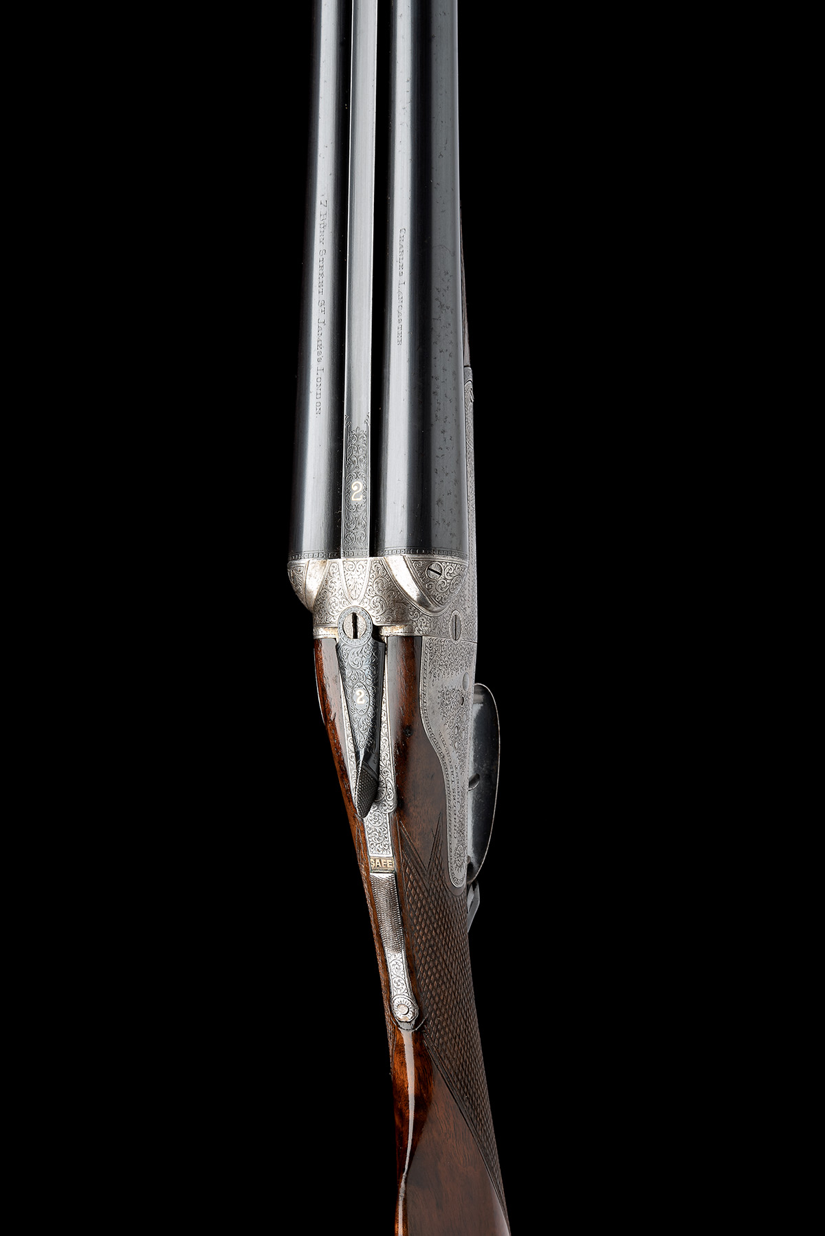 CHARLES LANCASTER A 12-BORE ASSISTED-OPENING BACK-ACTION SIDELOCK EJECTOR, serial no. 6337, for - Image 4 of 9