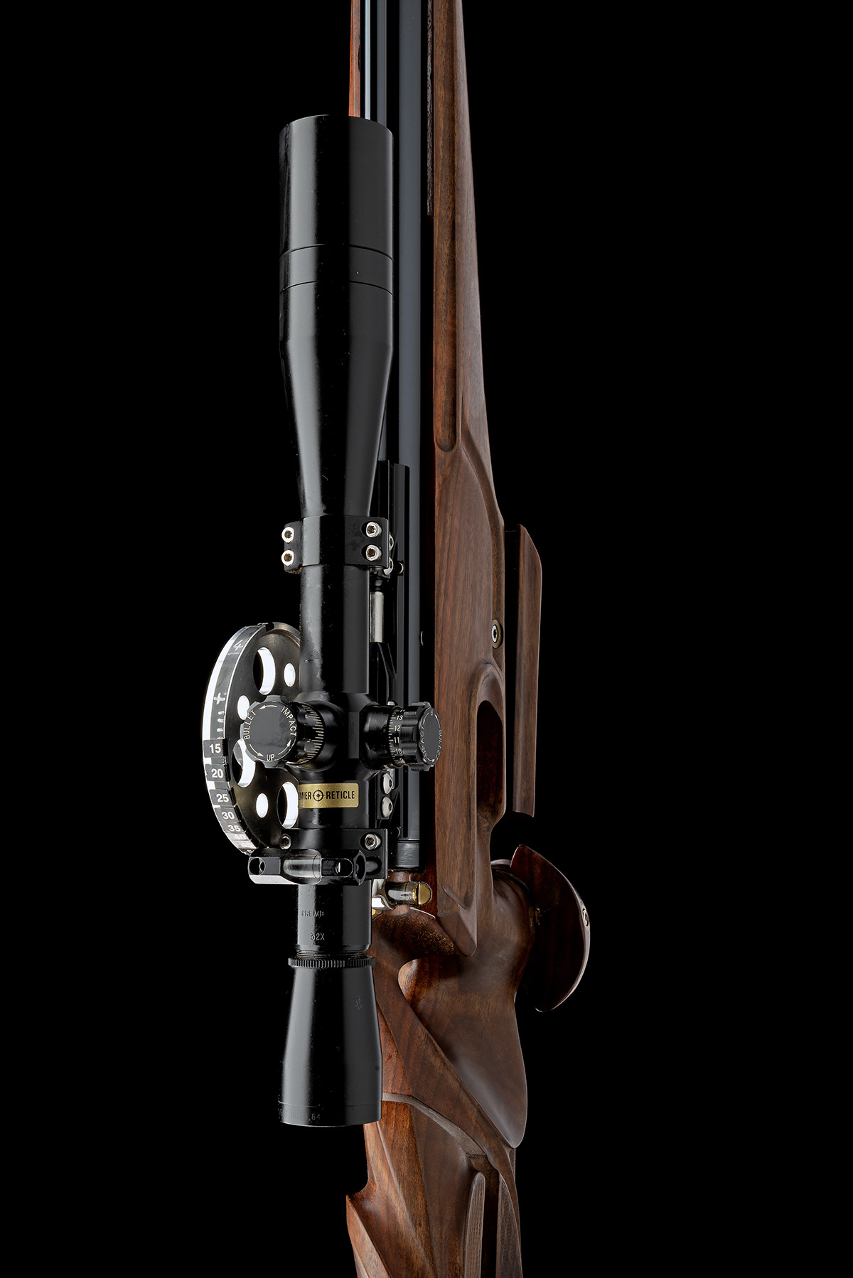 A SCARCE .177 AIR-ARMS 'NJR100' PNEUMATIC AIR-RIFLE WITH JOHN WELHAM CUSTOM STOCK, serial no. 02014, - Image 4 of 8