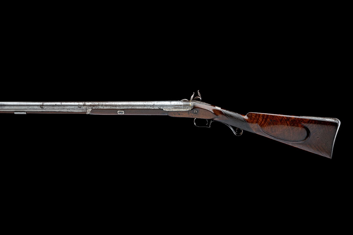 A LATE 14-BORE FLINTLOCK SINGLE-BARRELLED SPORTING GUN SIGNED SMITH, LONDON, FOR RESTORATION, no - Image 2 of 8