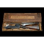 A SCARCE BOXED .22 WEBLEY & SCOTT 'MKII SERVICE' AIR-RIFLE, serial no. S8952, circa 1936, with