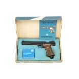 A BOXED .22 SMITH & WESSON 'MODEL 78G' CO2-POWERED SINGLE-SHOT AIR-PISTOL, serial no. G299716, circa