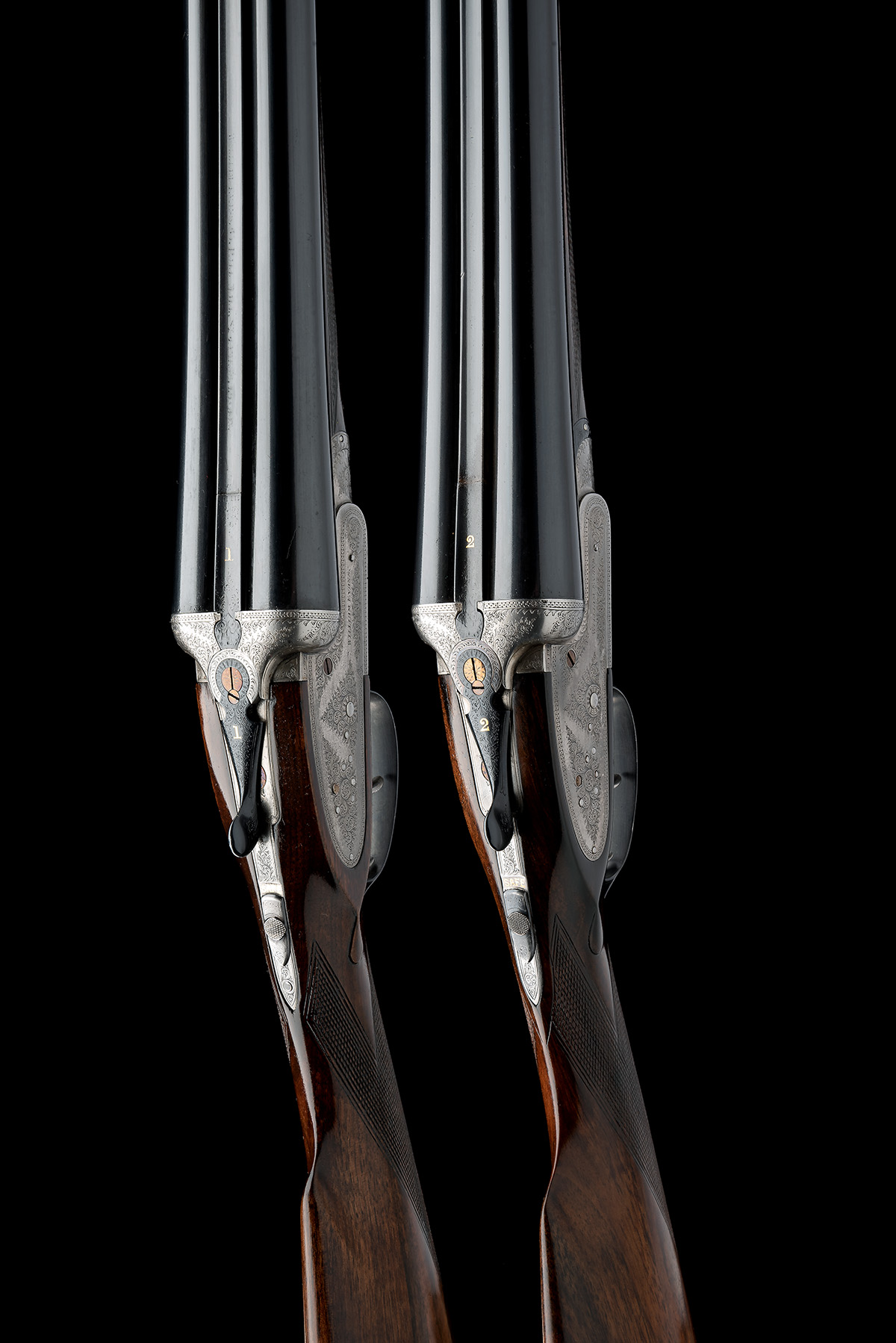 WILLIAM EVANS A PAIR OF 12-BORE SIDELOCK EJECTORS, serial no. 13560 / 1, circa 1925, 28in. nitro - Image 4 of 11